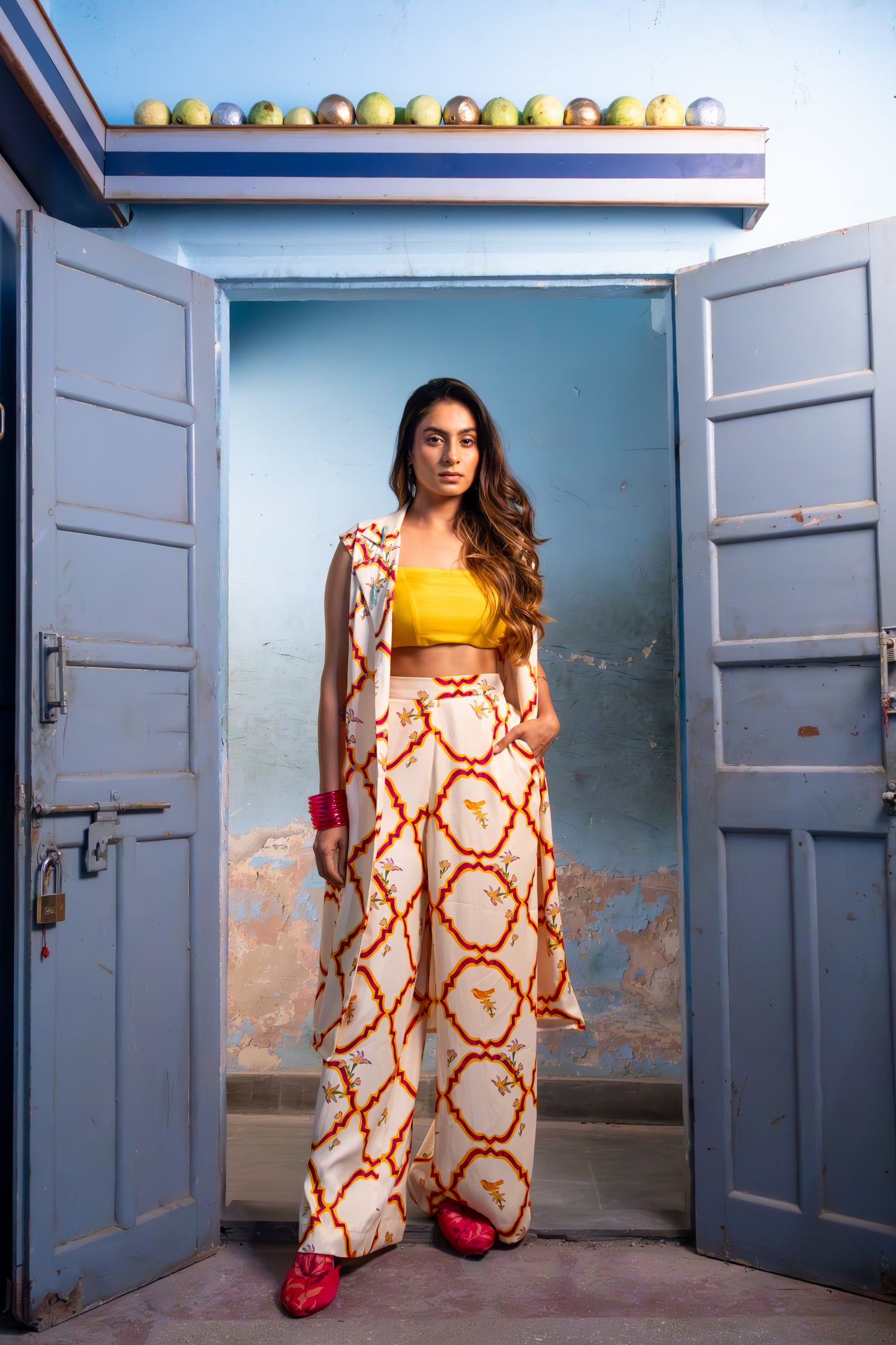 MILK YELLOW KURTA SET