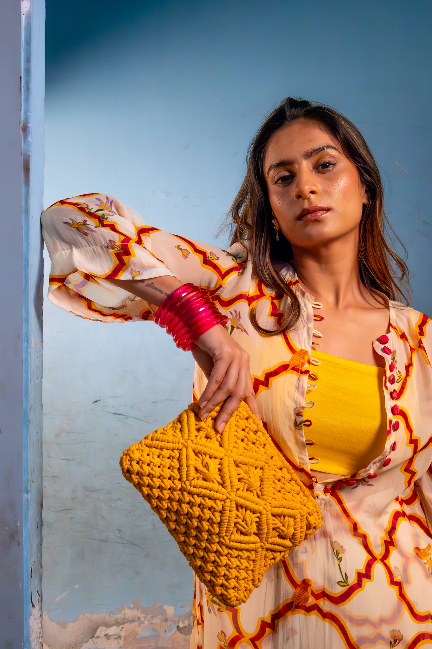 MILK YELLOW KURTA SET