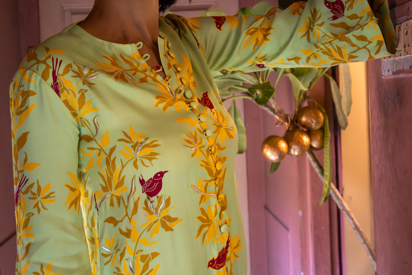 MATCHA GREEN KURTA SET
