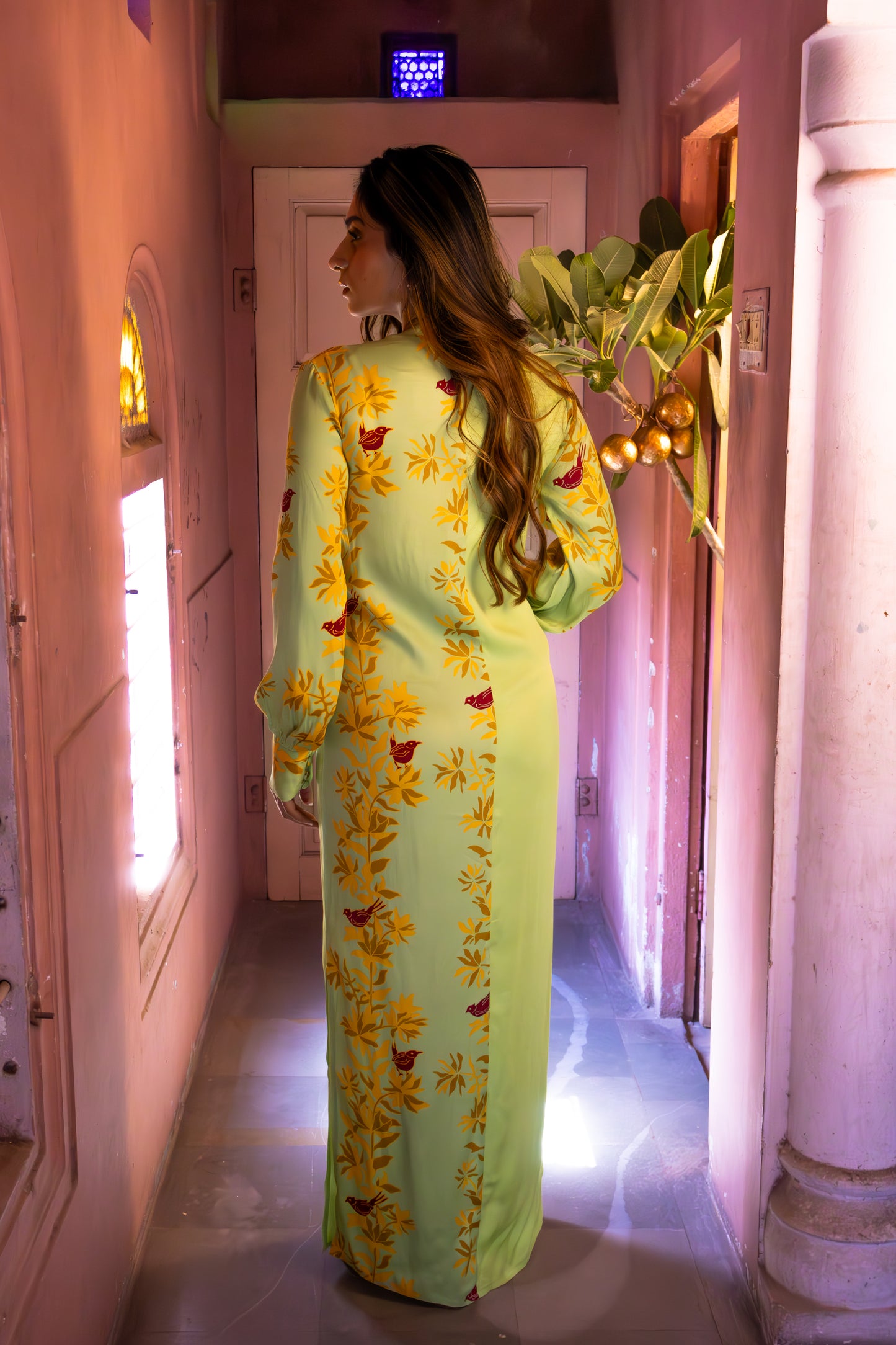 MATCHA GREEN LONG DRESS