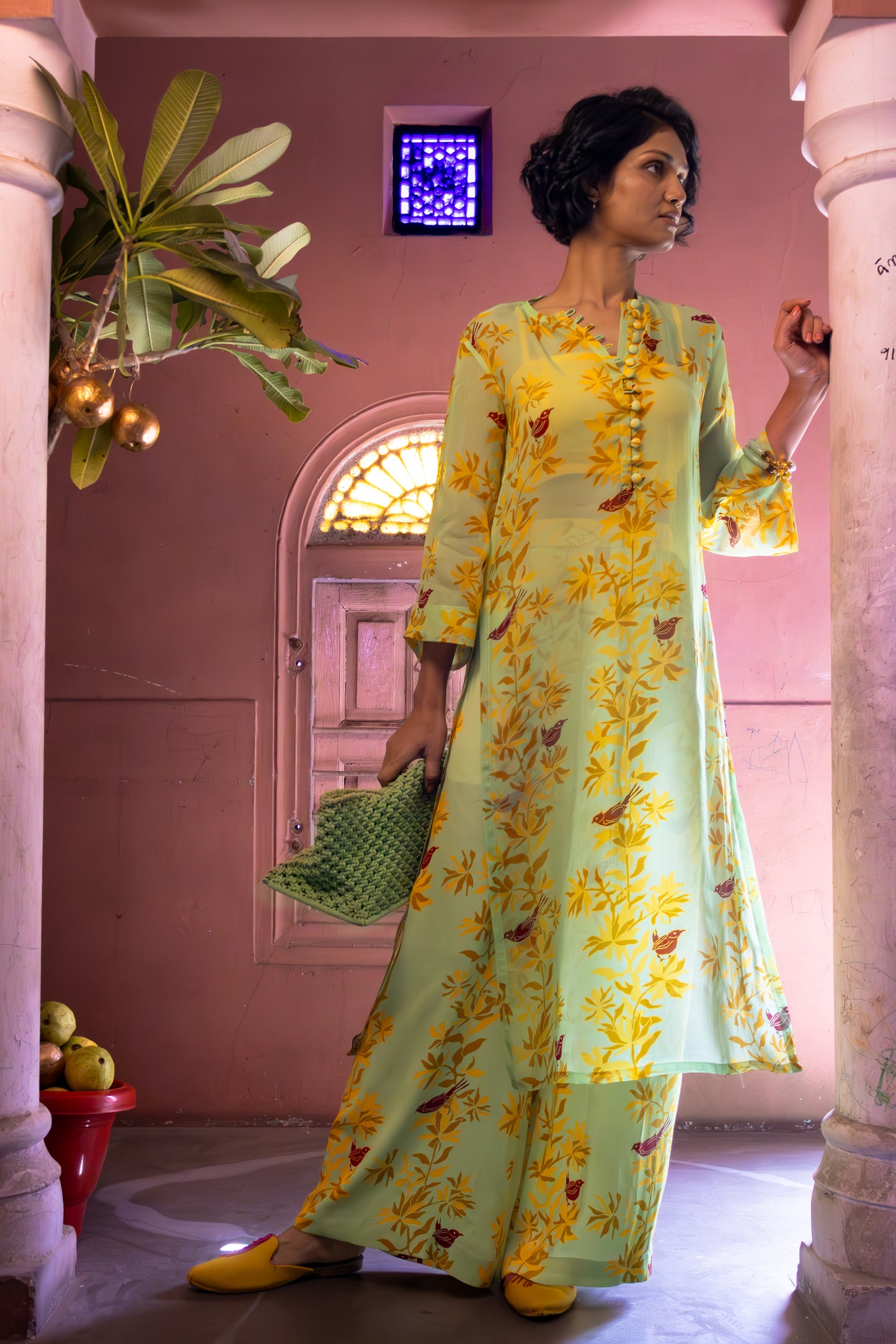 MATCHA GREEN KURTA SET