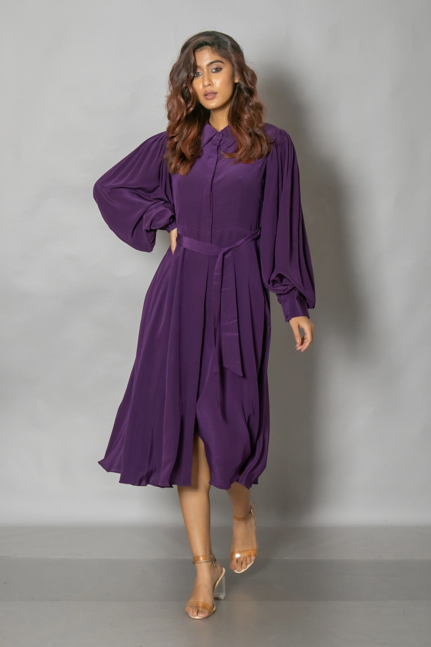 FLOWY MIDI DRESS