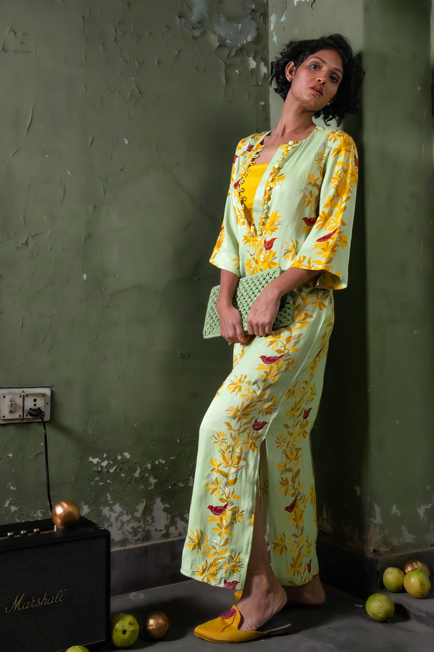 MATCHA GREEN LONG DRESS
