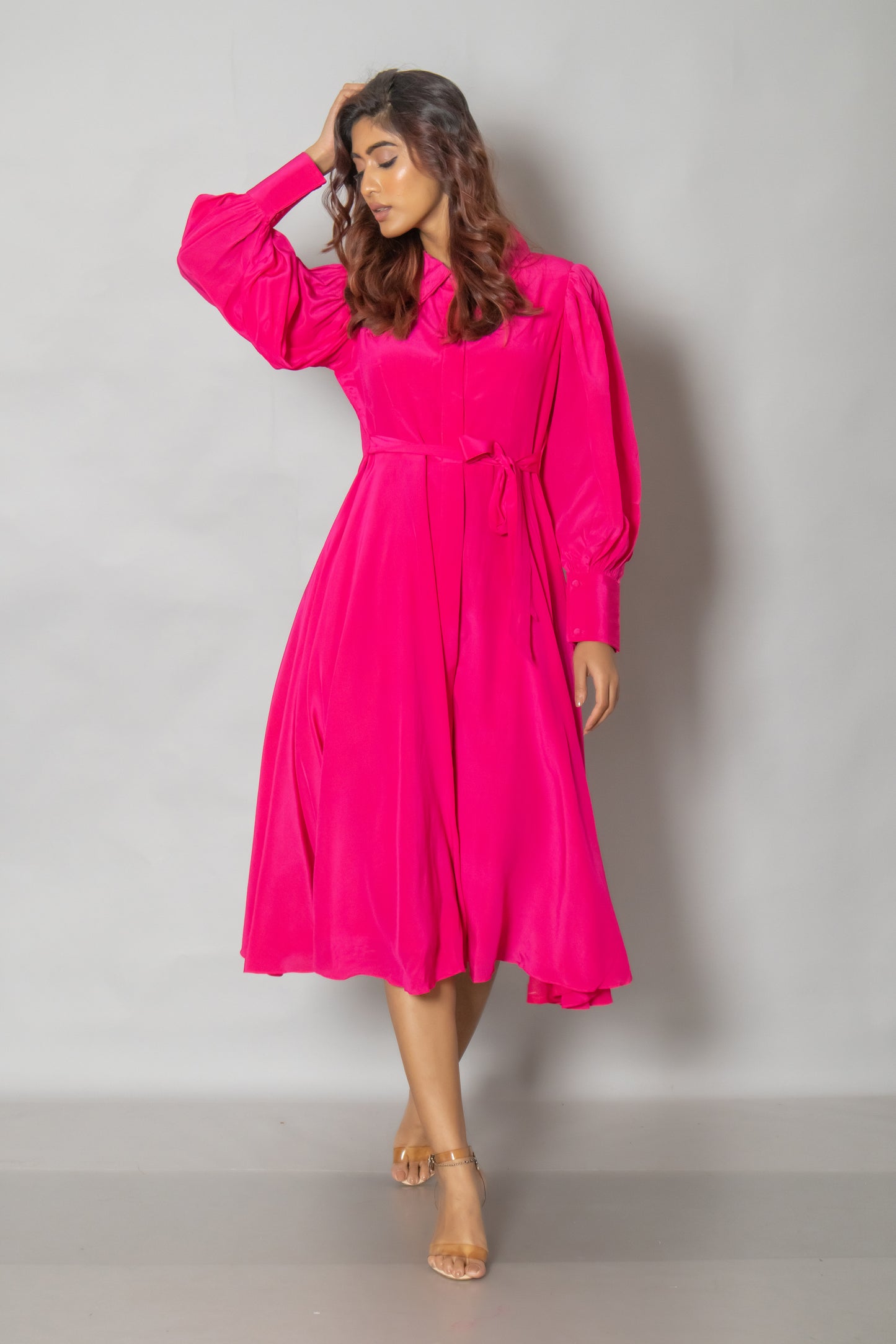 FLOWY MIDI DRESS