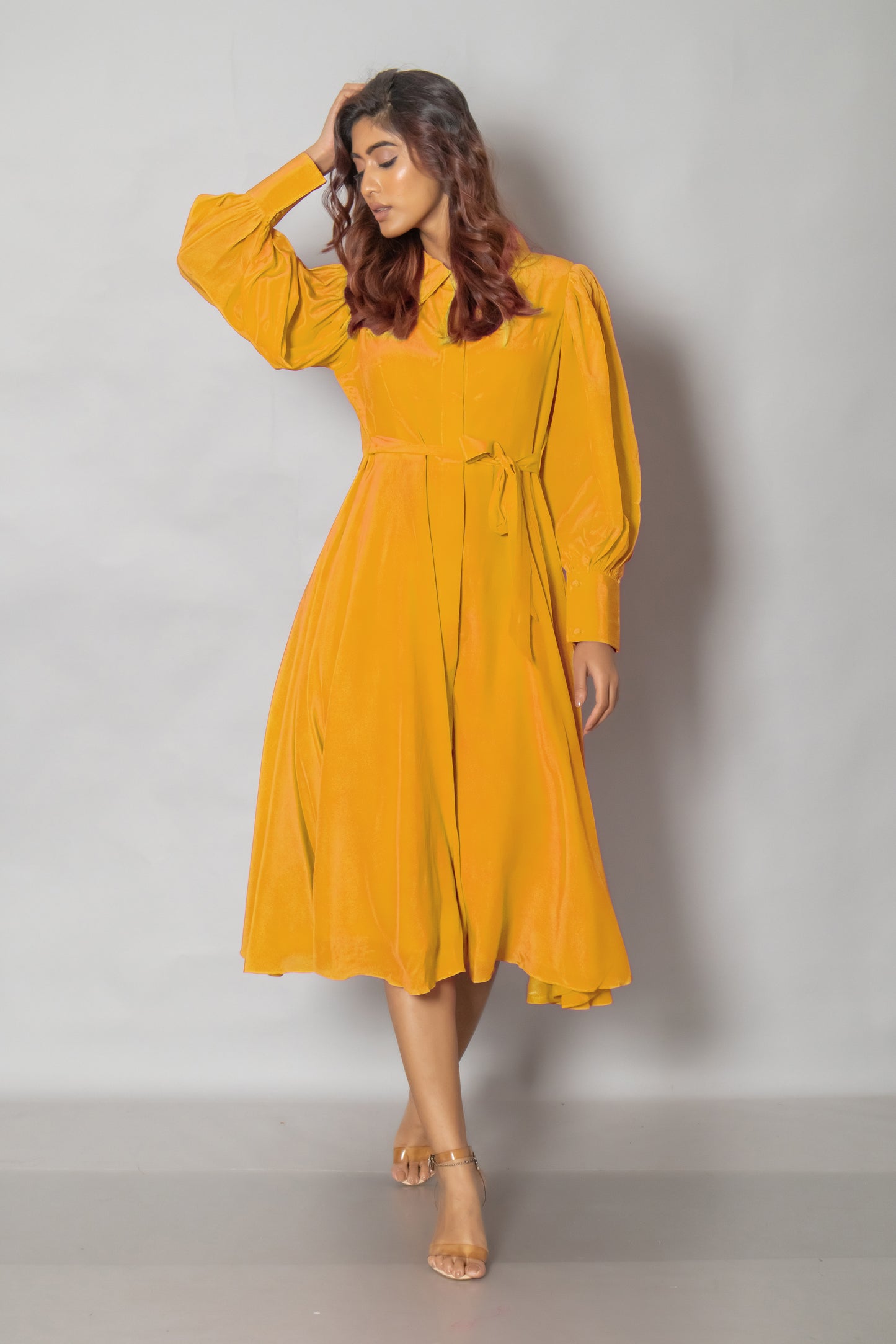 FLOWY MIDI DRESS