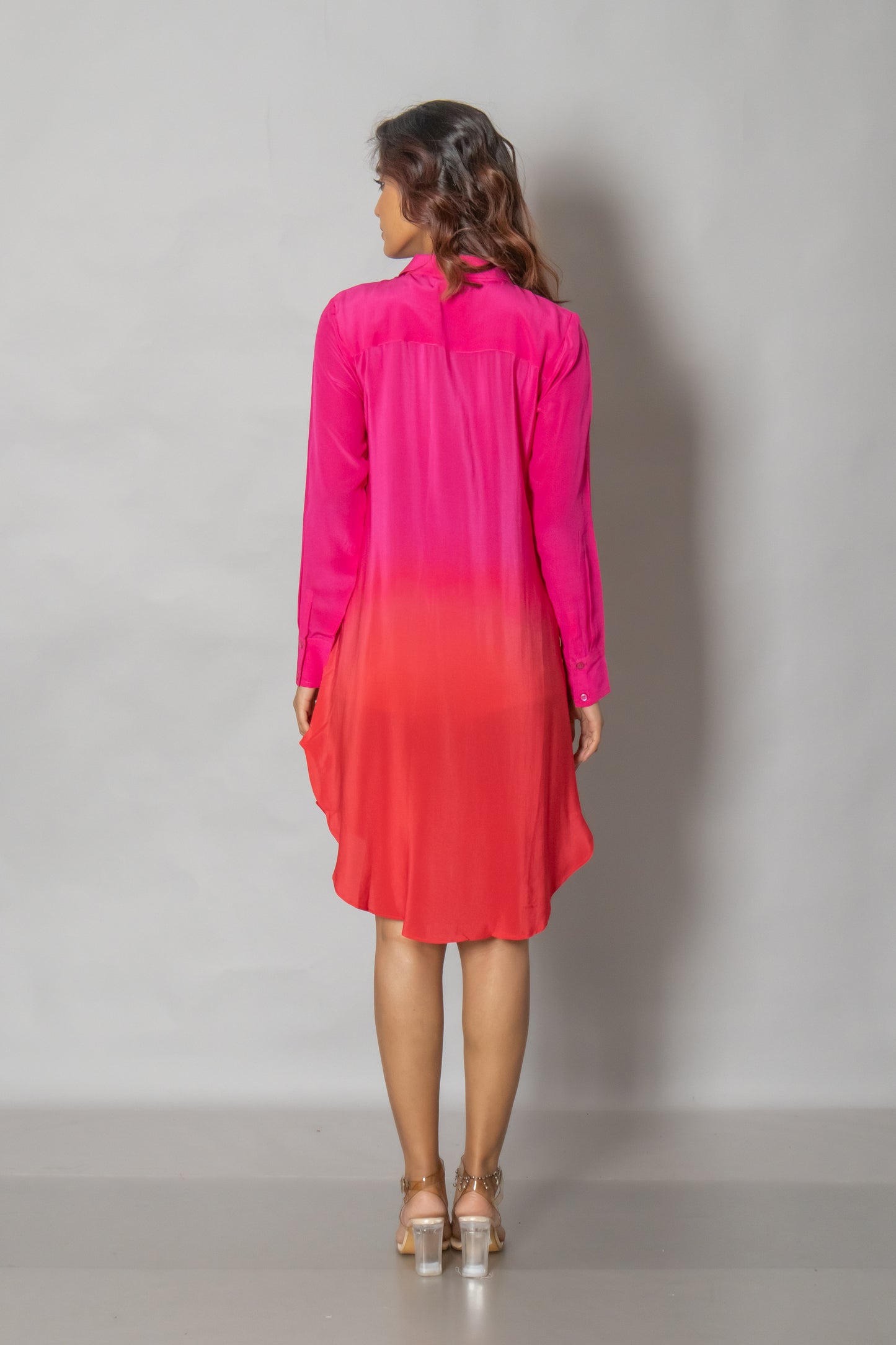 OMBRE SHIRT DRESS