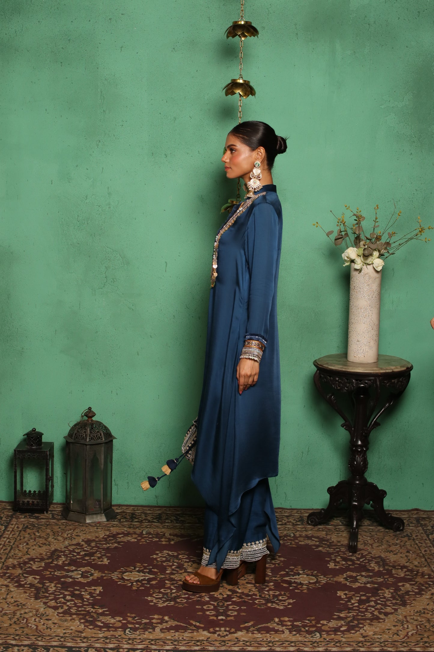 BLUE COIN KURTA