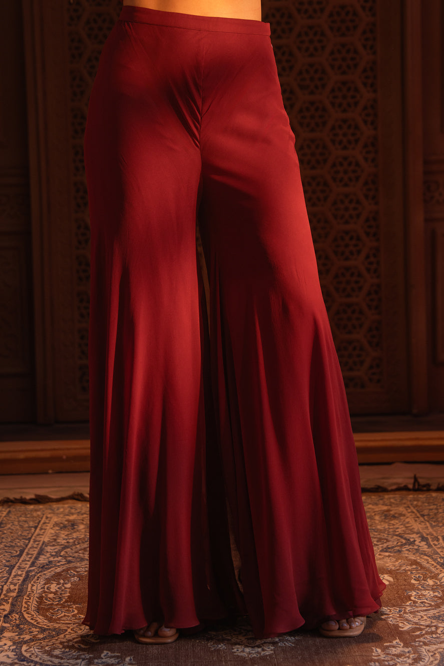 MAROON JACKET SET