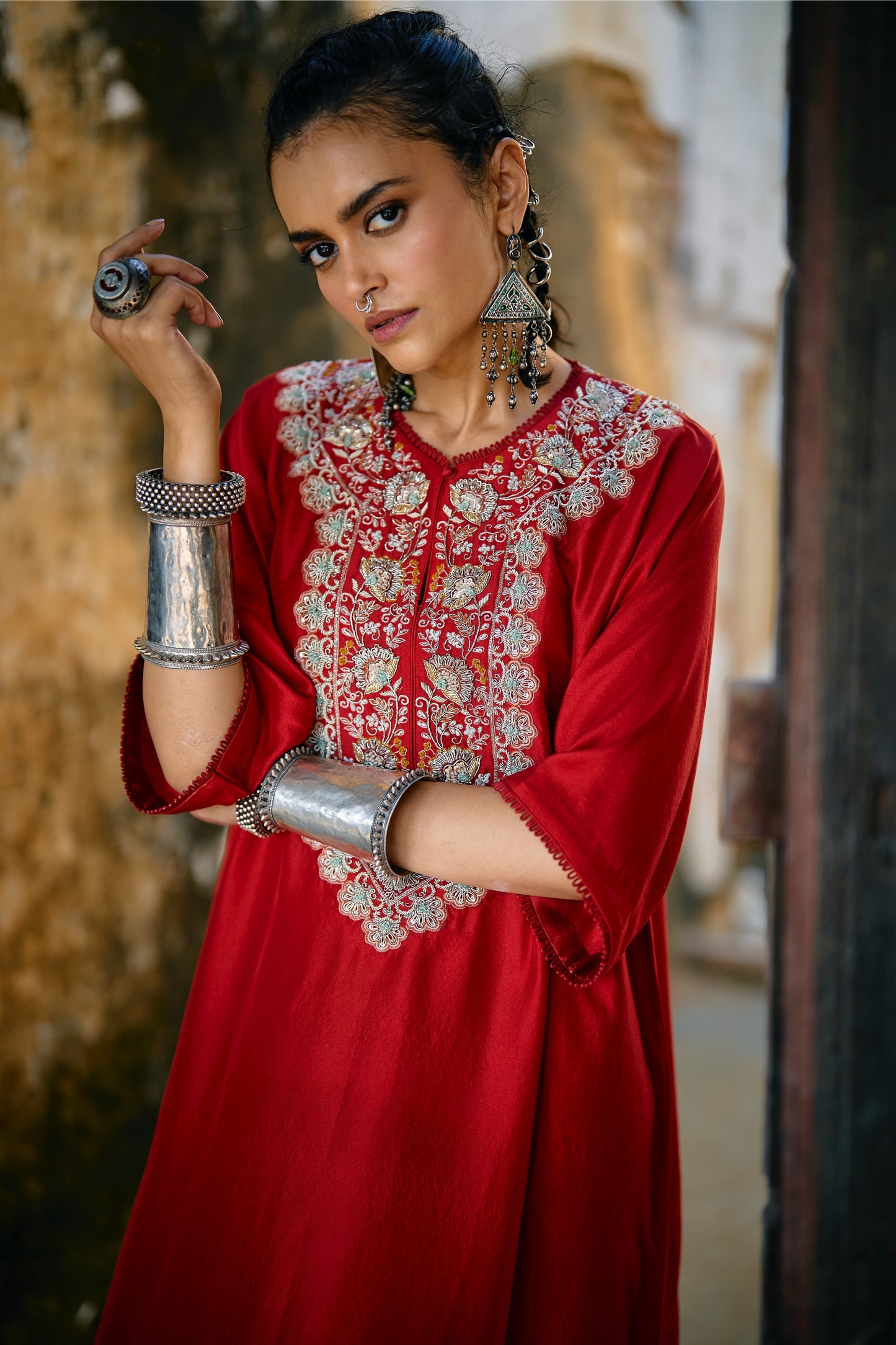 EMBROIDERED KAFTAN
