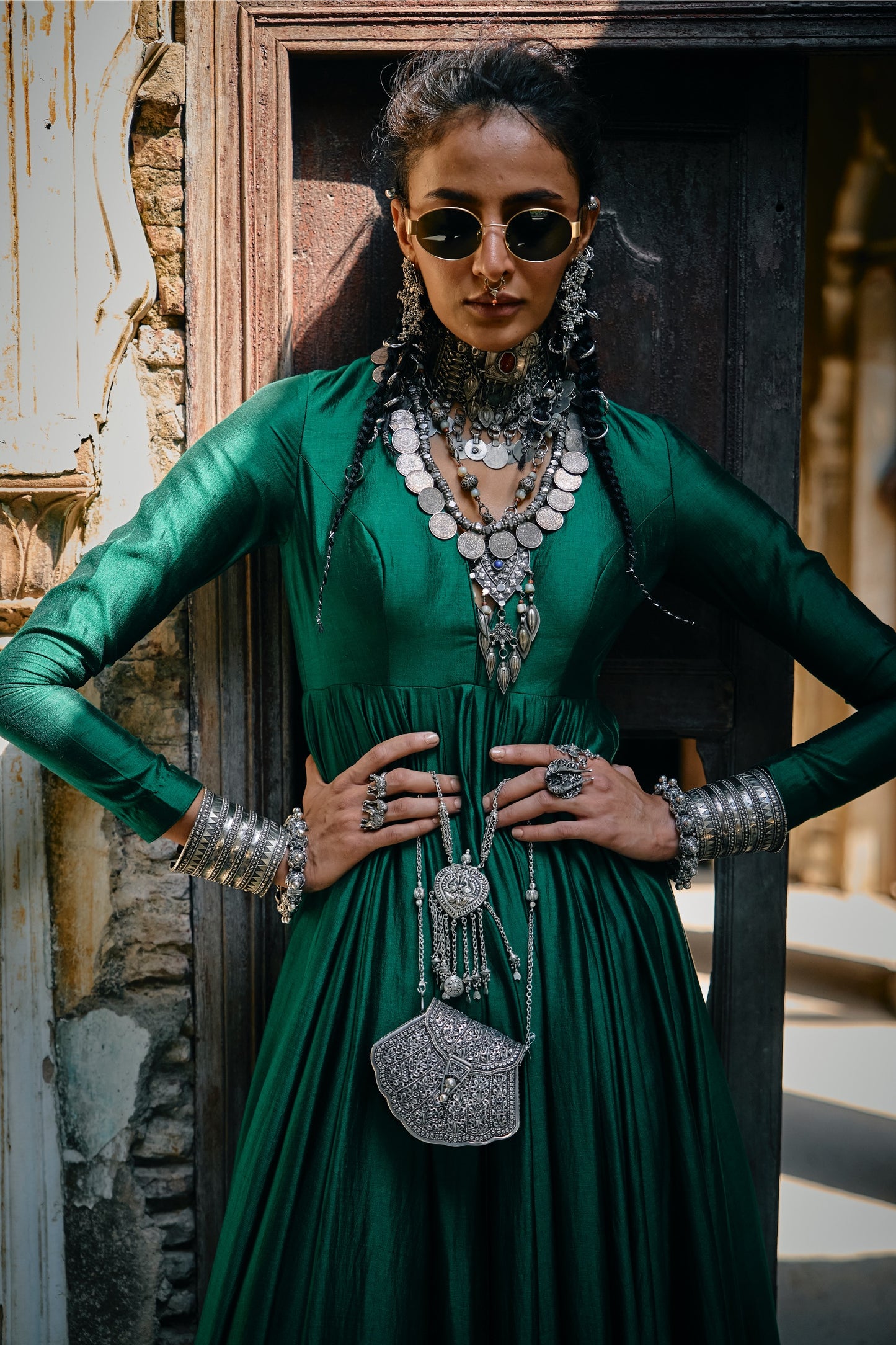 SILK PLAIN ANARKALI