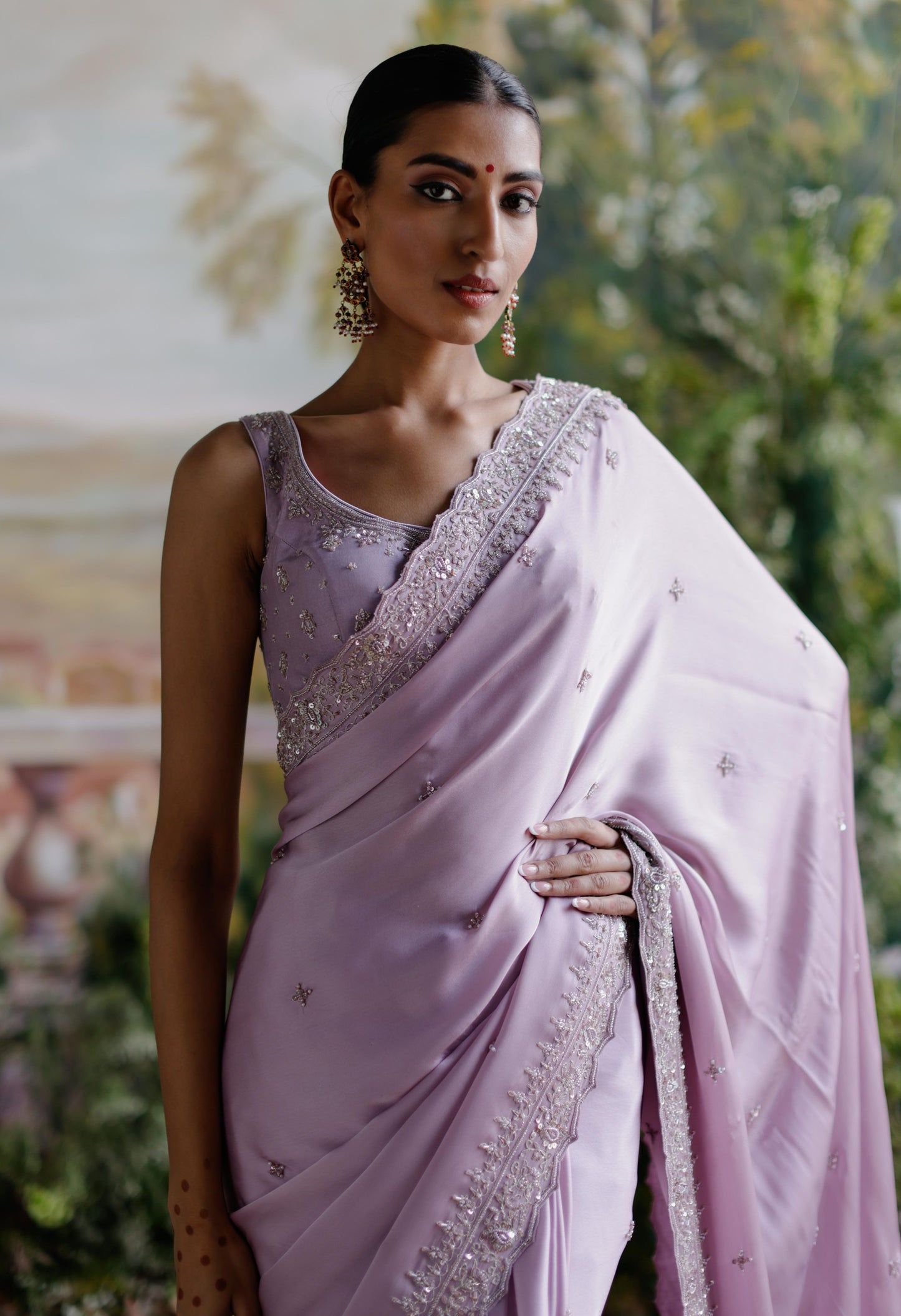 LAVENDER SAREE SET