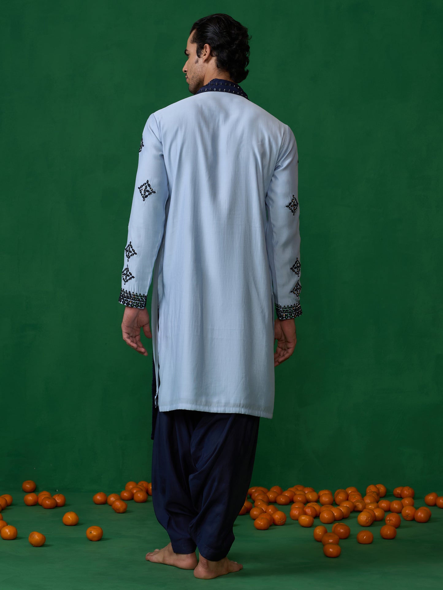 DARPAN SKYBLUE KURTA JACKET SET
