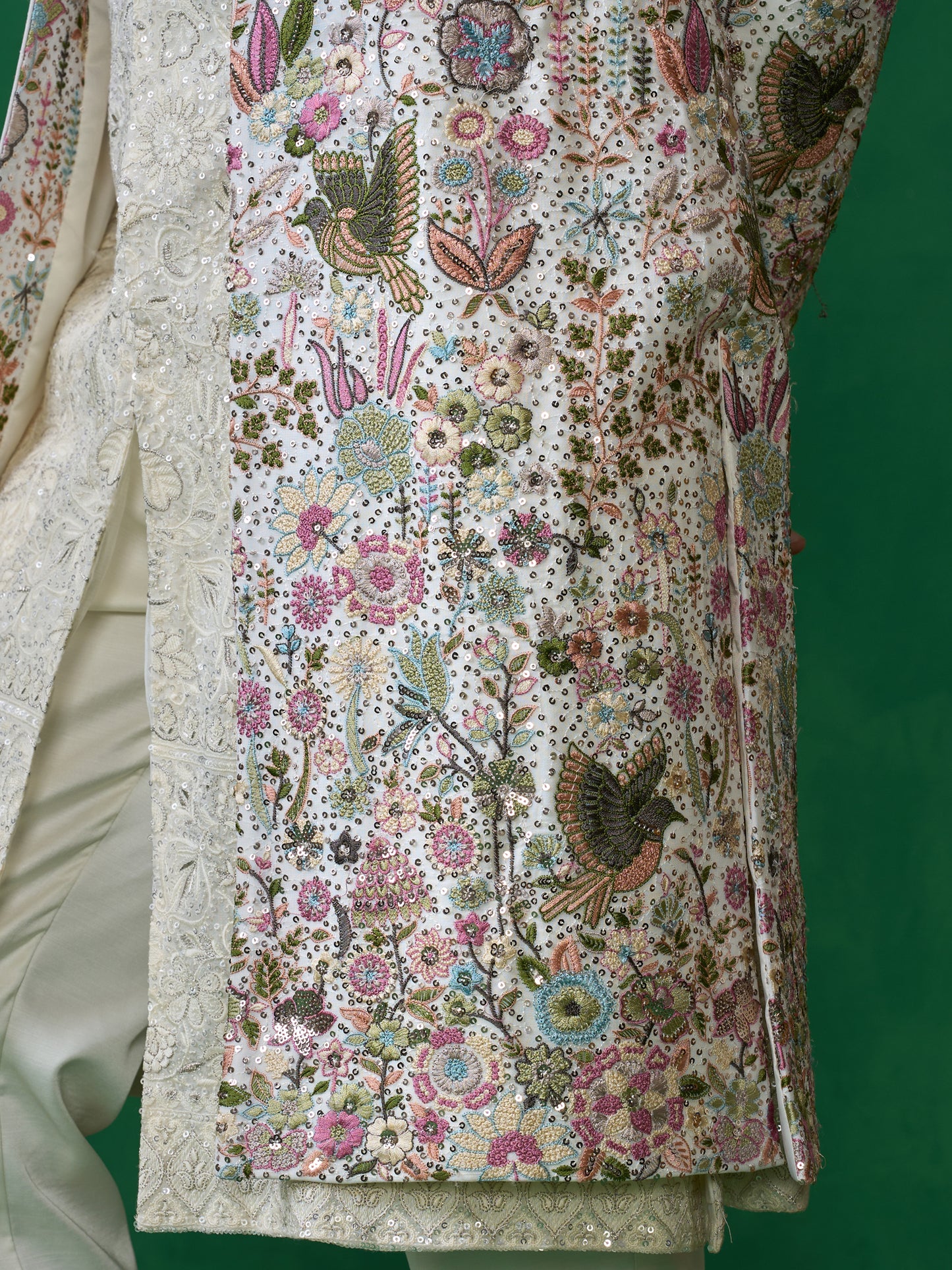 PHOOLPANKH IVORY INDOWESTERN SET