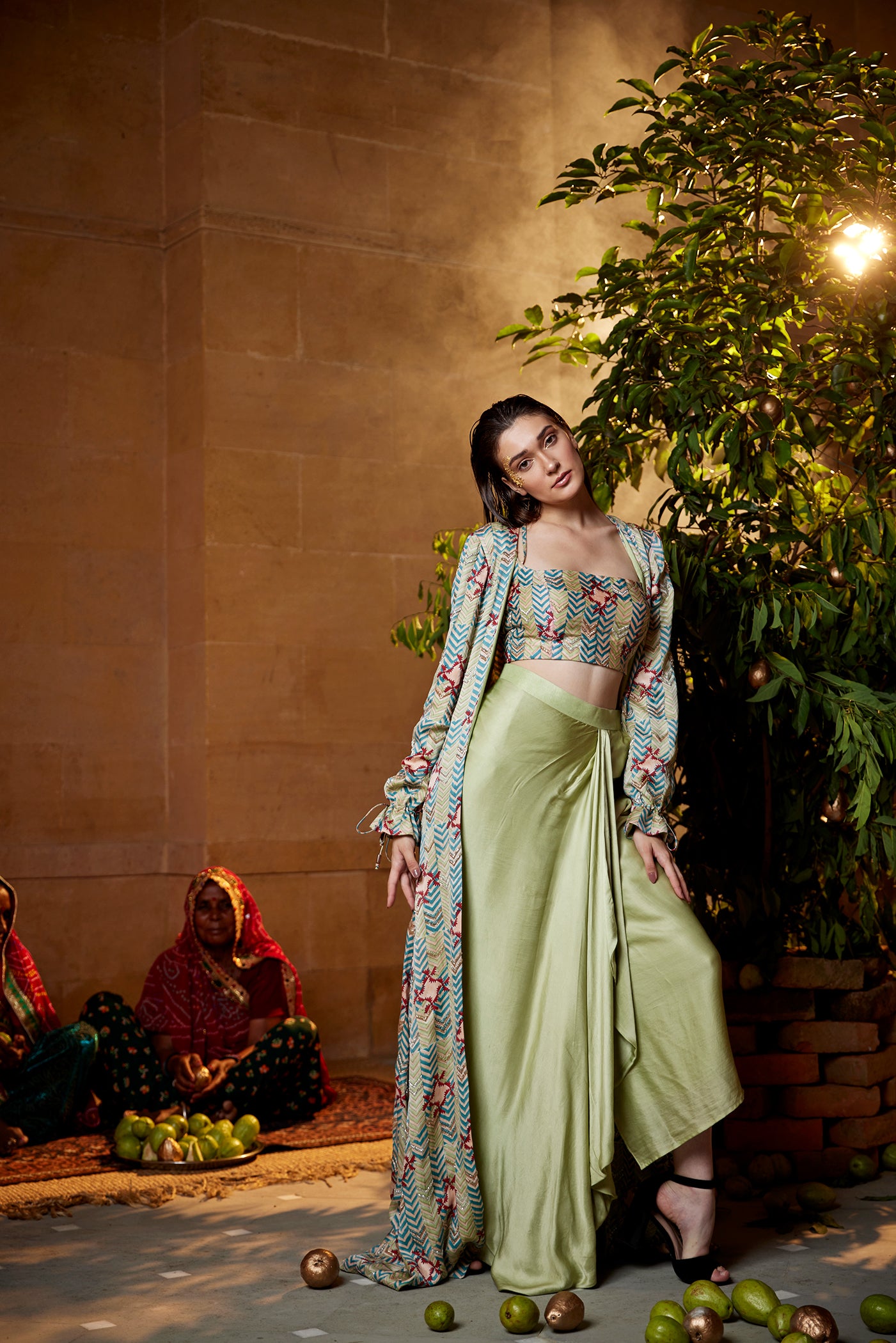 PISTACHIO SKIRT SET