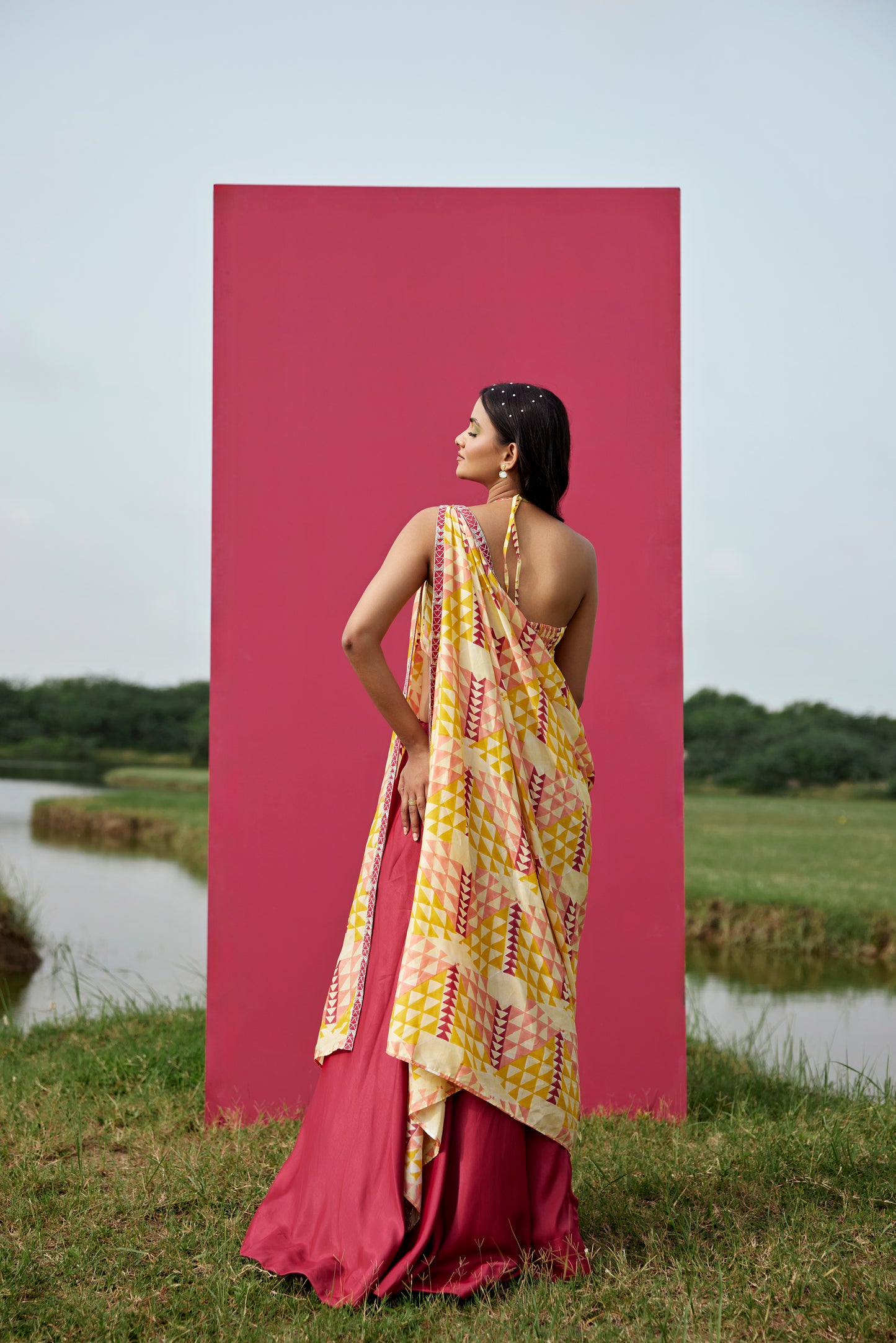 YELLOW LEHANGA