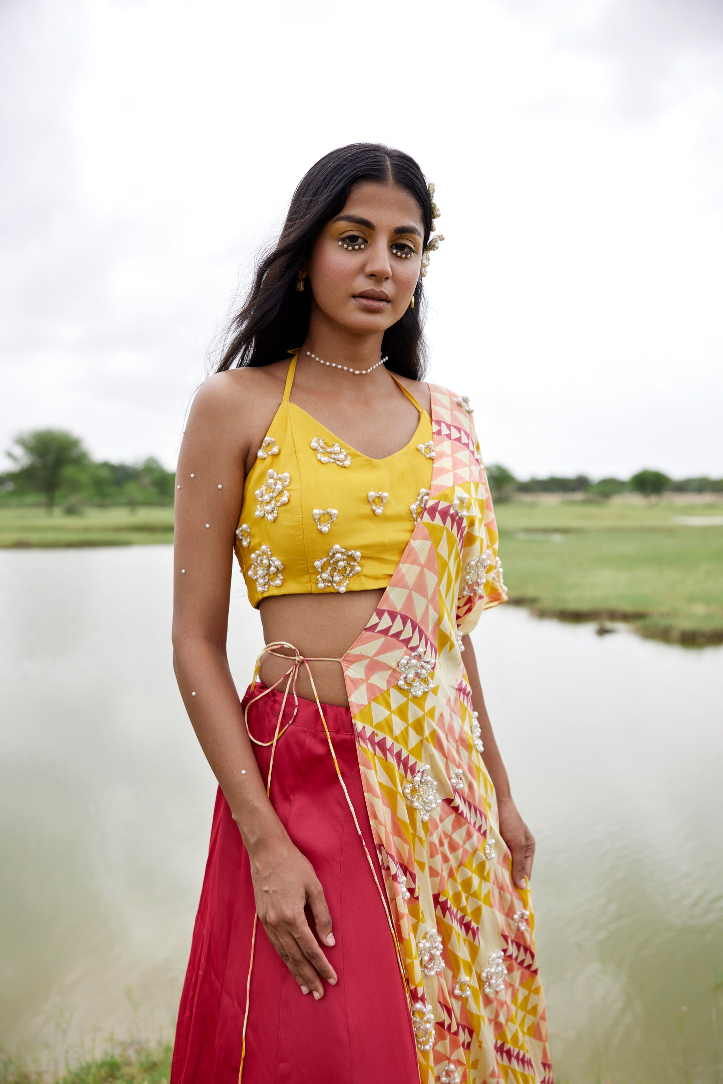 YELLOW LEHANGA