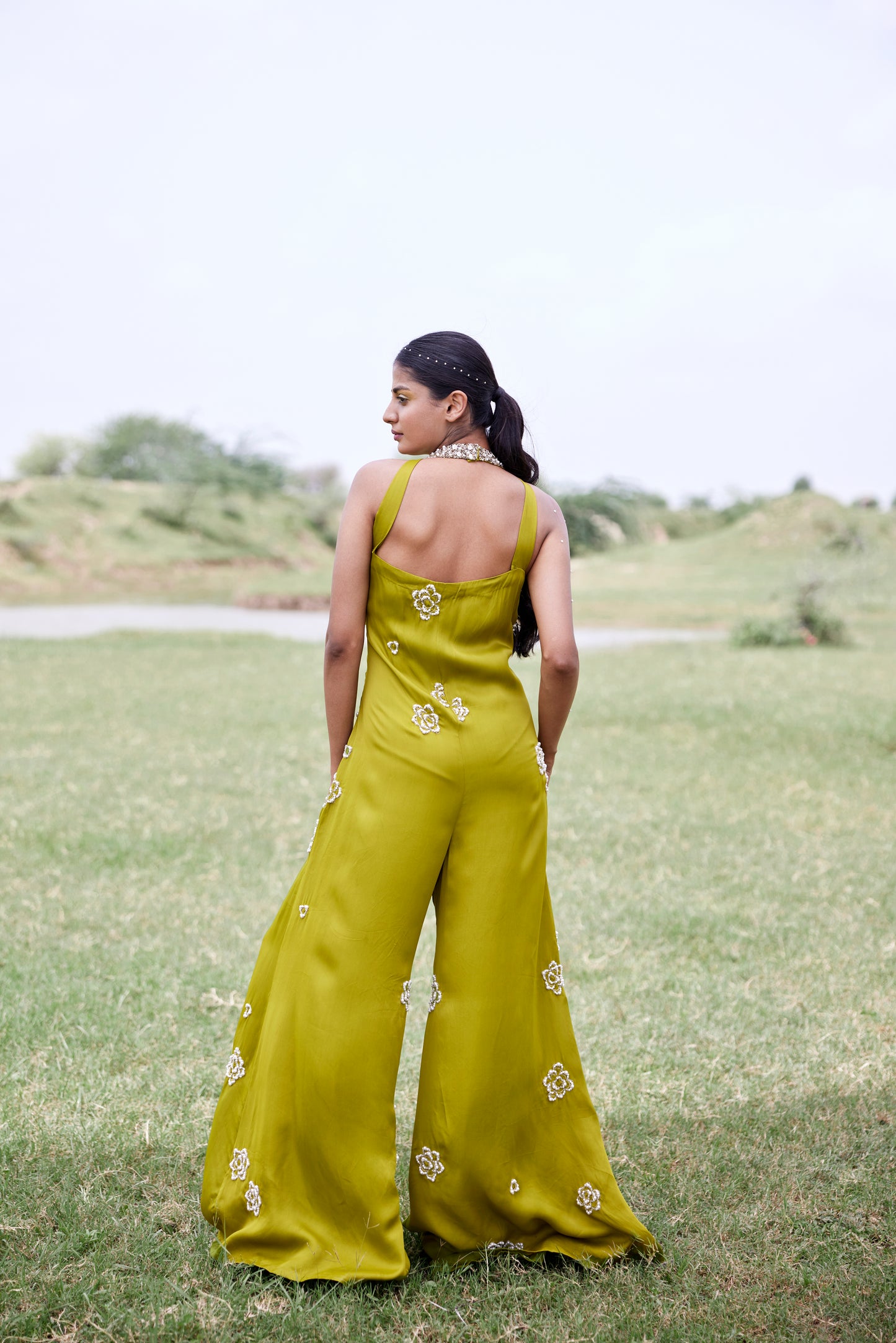 GREEN JUMPSUIT