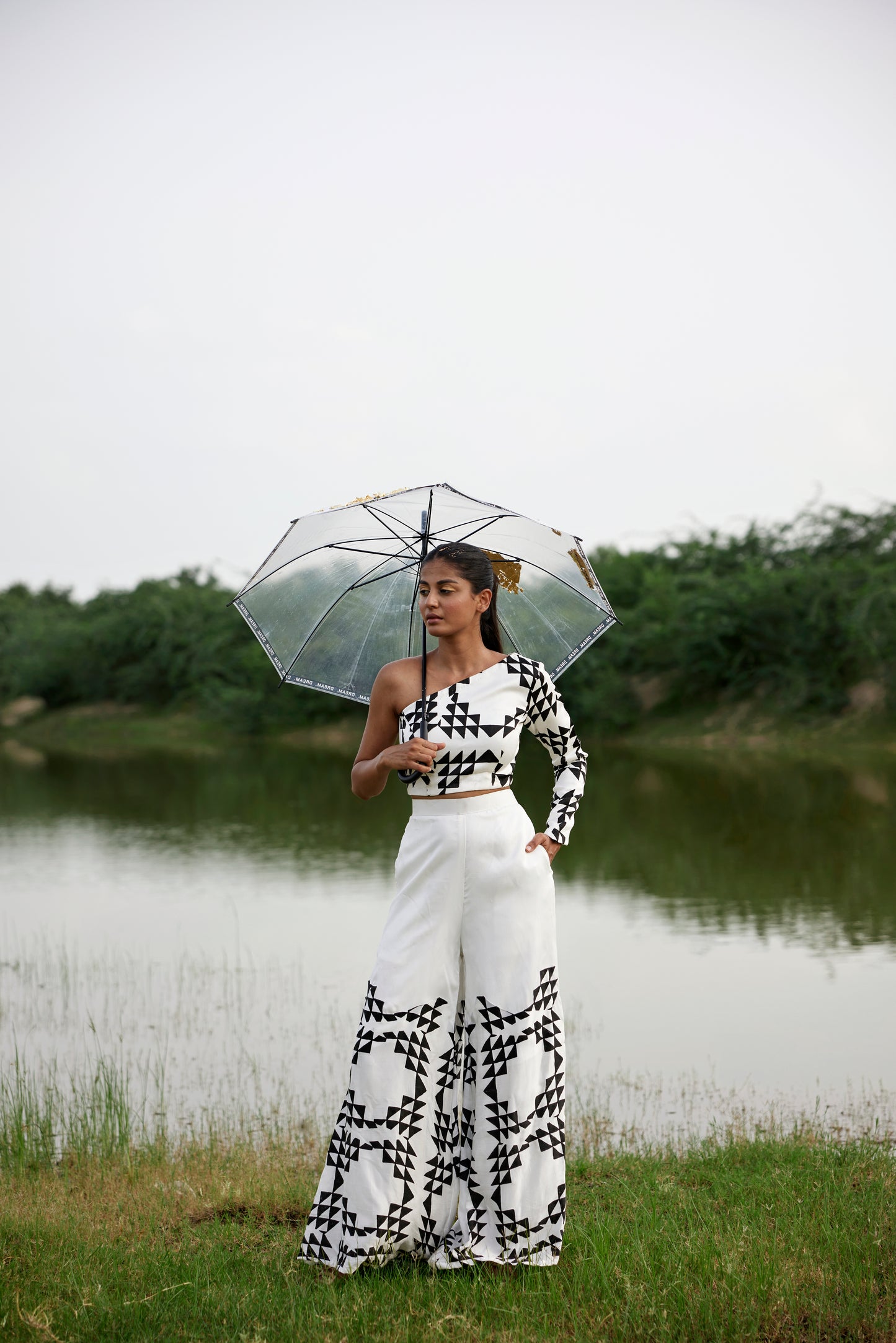 BLACK N WHITE CO-ORD SET