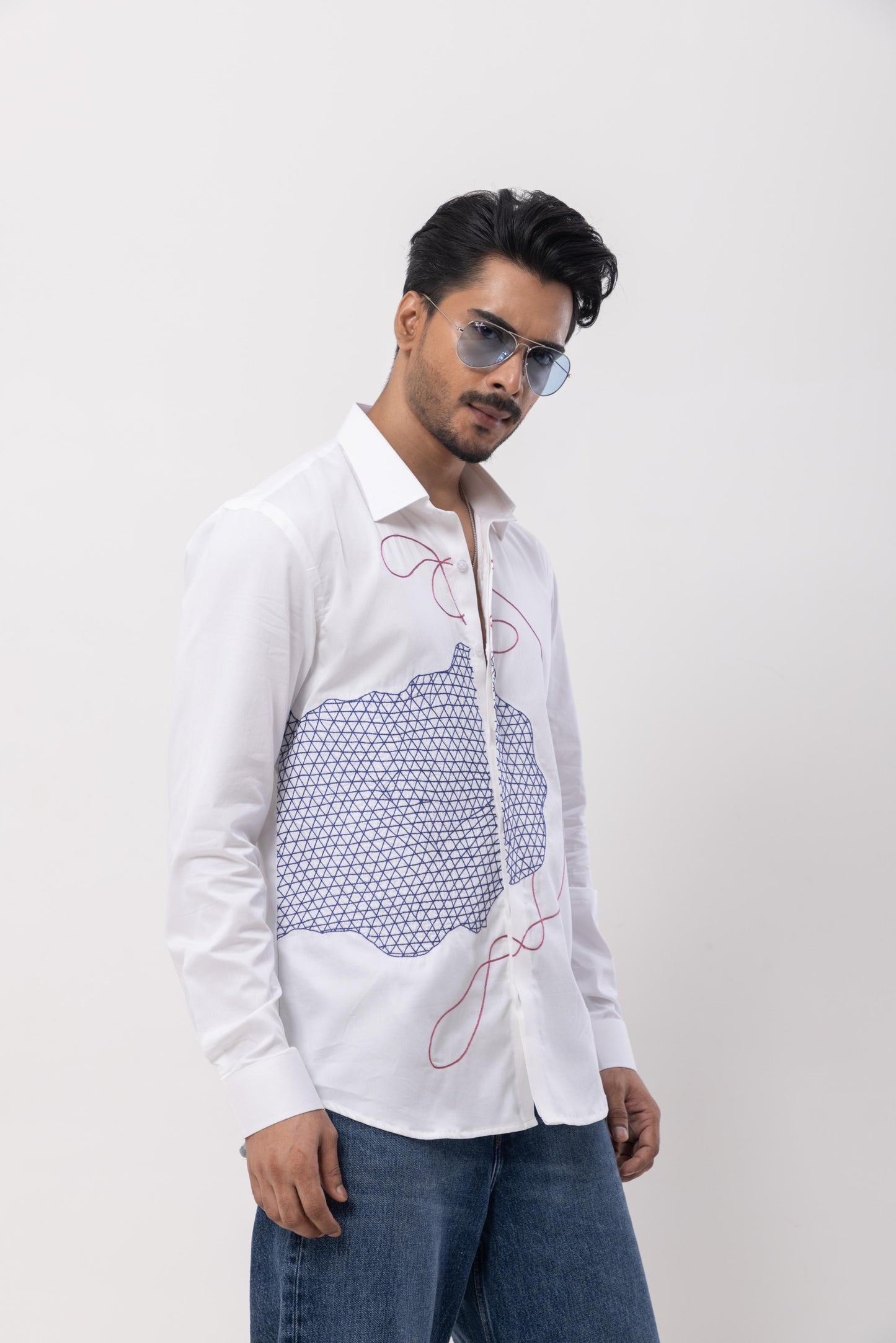 BRAIN - HAND EMBROIDERED DESIGNER SHIRT