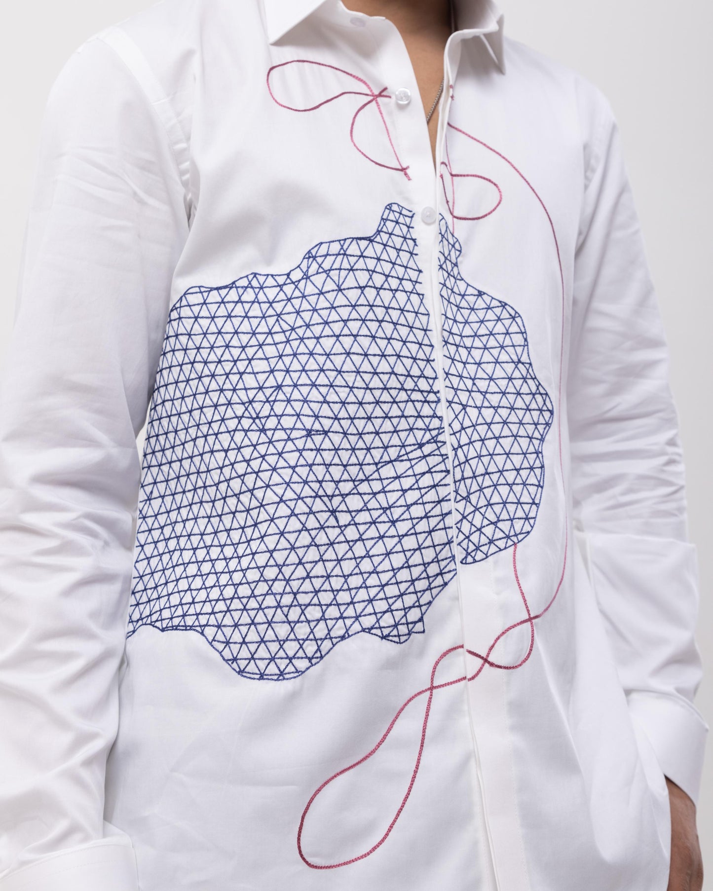 BRAIN - HAND EMBROIDERED DESIGNER SHIRT