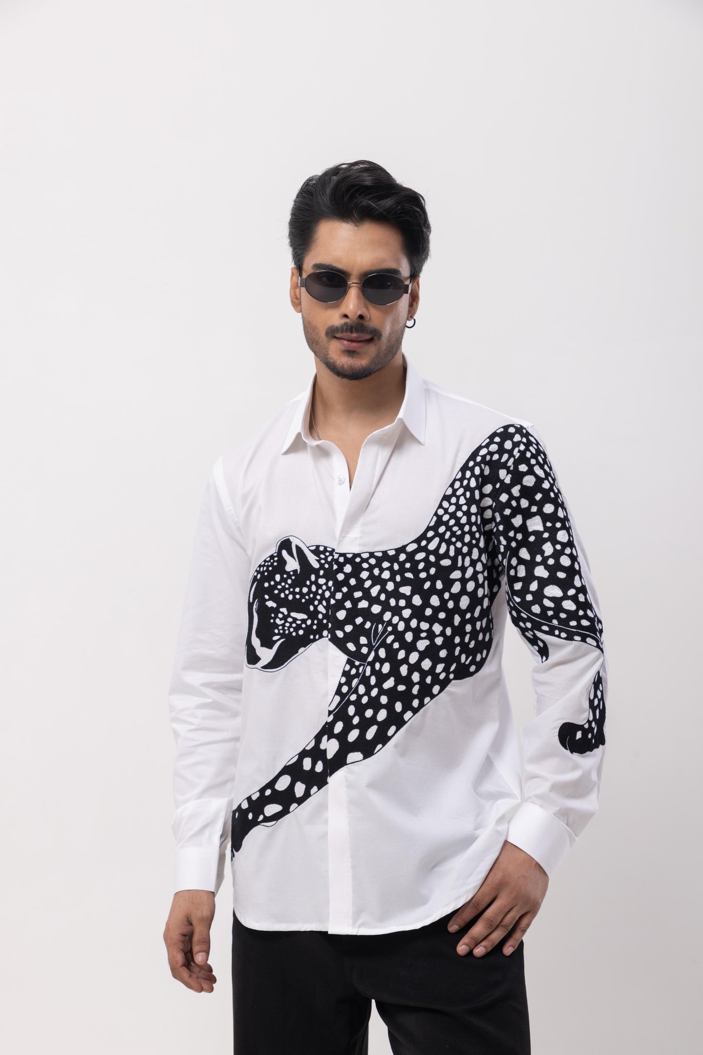 CHEETAH - HAND EMBROIDERED DESIGNER SHIRT