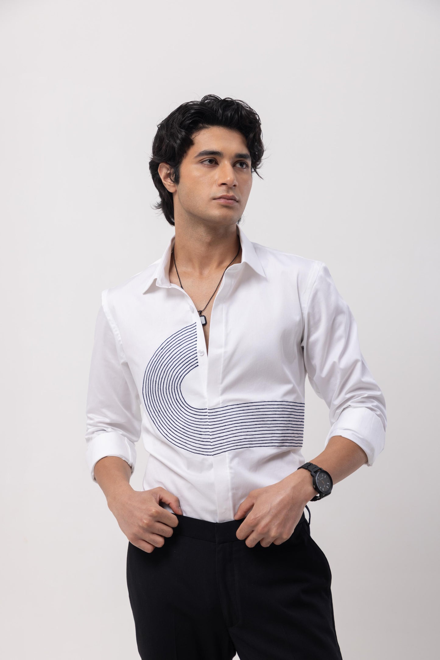 ROAD - HAND EMBROIDERED DESIGNER SHIRT