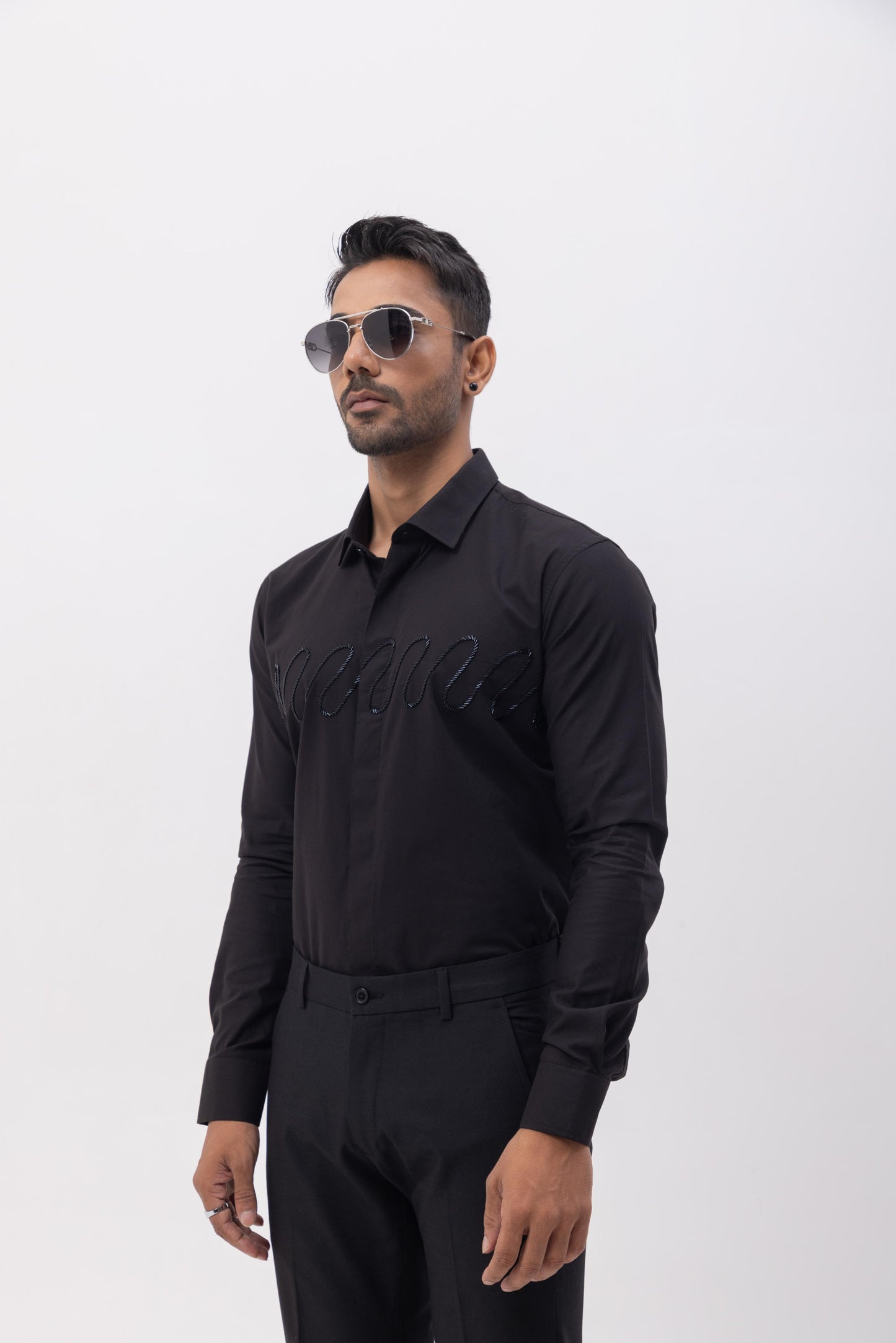 WAVE- HAND EMBROIDERED DESIGNER SHIRT