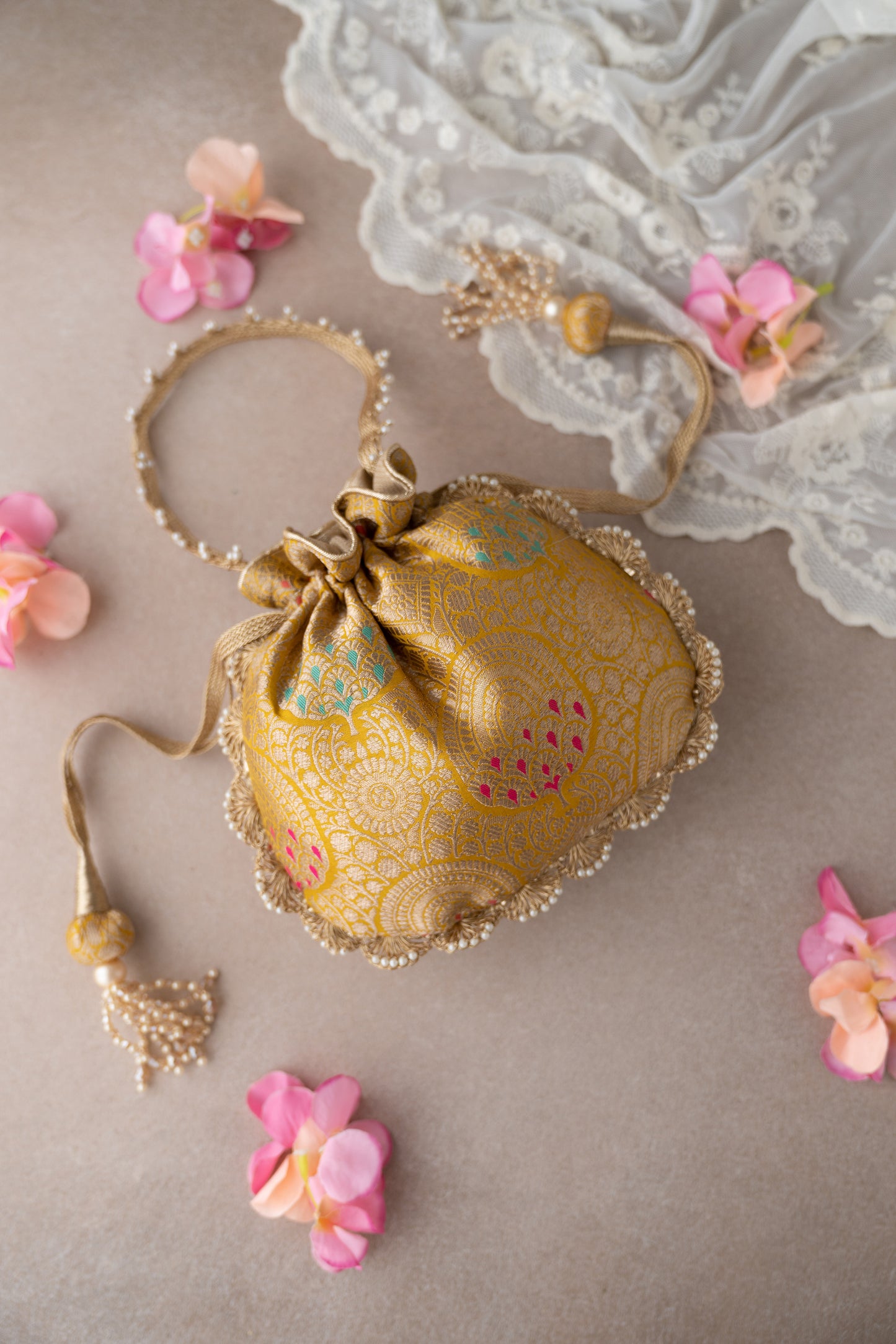 KASHI PURE BANARASI SILK POTLI