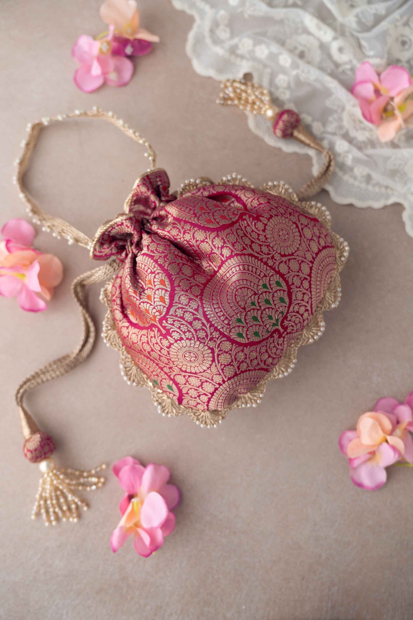 KASHI PURE BANARASI SILK POTLI