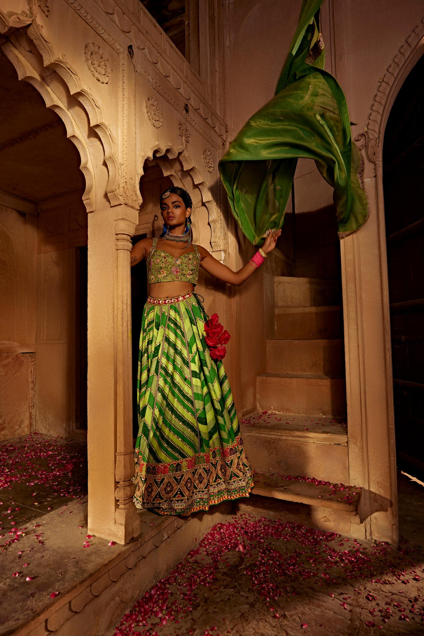 LEHER LEHENGA SET