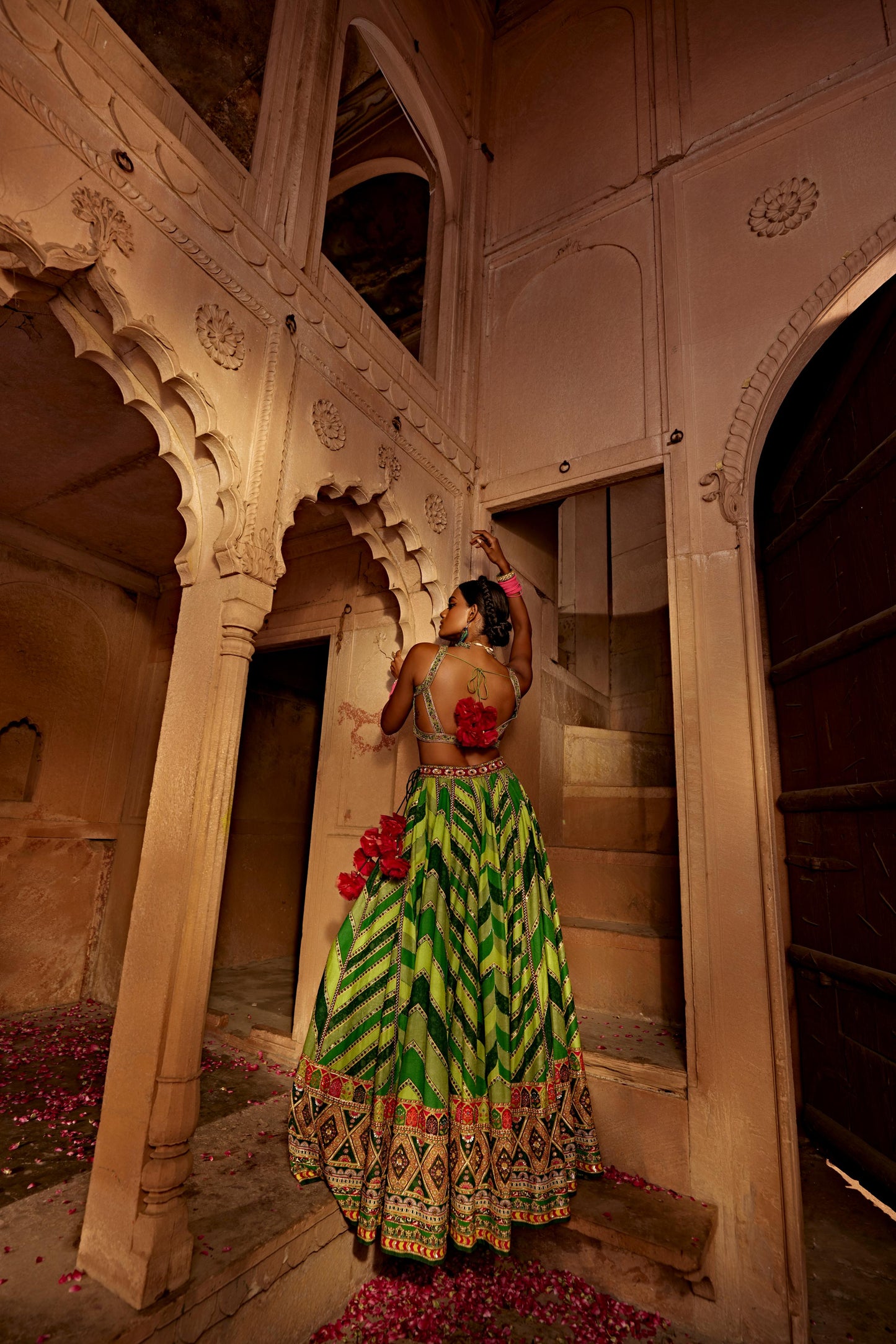 LEHER LEHENGA SET