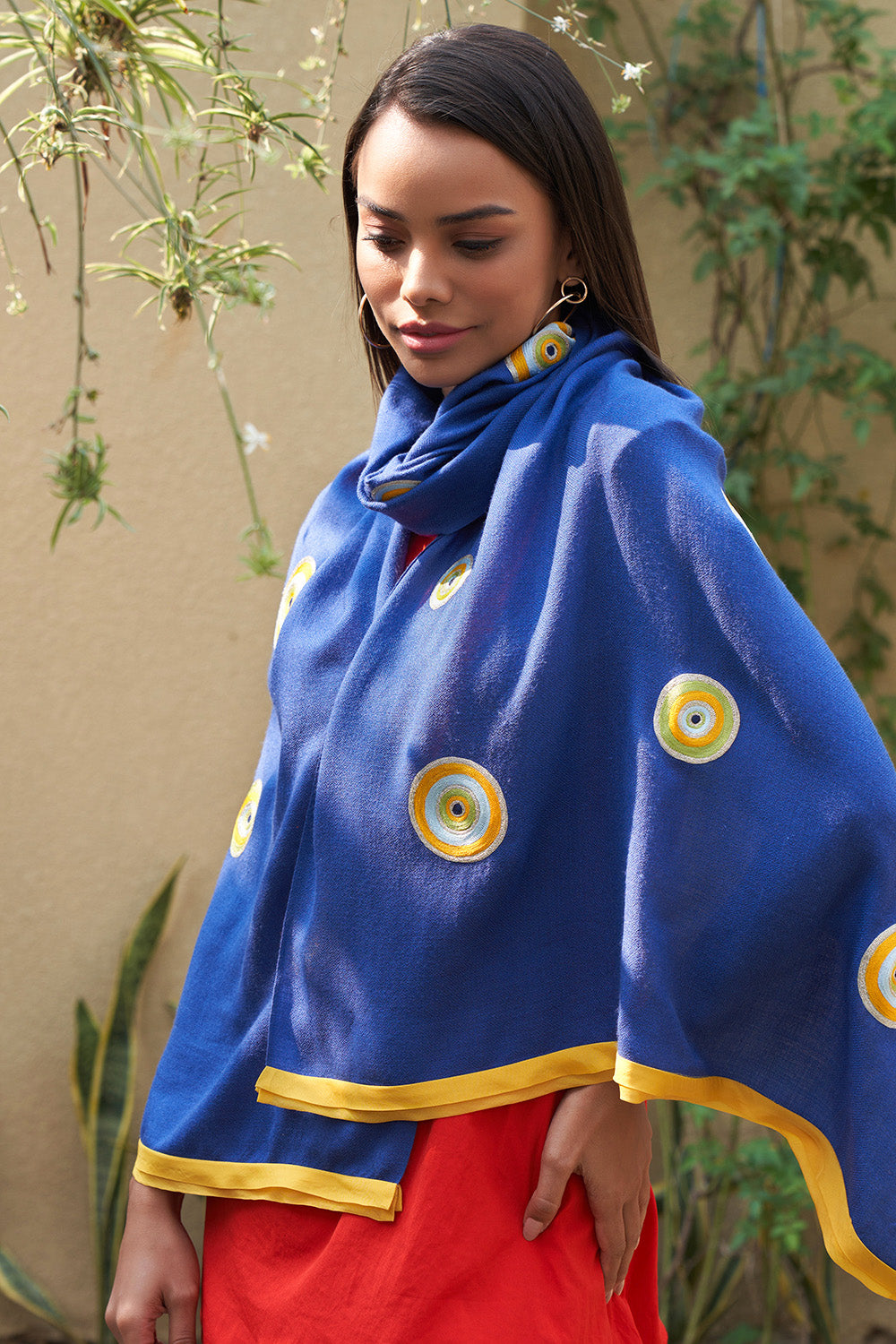 THE EVIL EYE EMBROIDERED STOLE