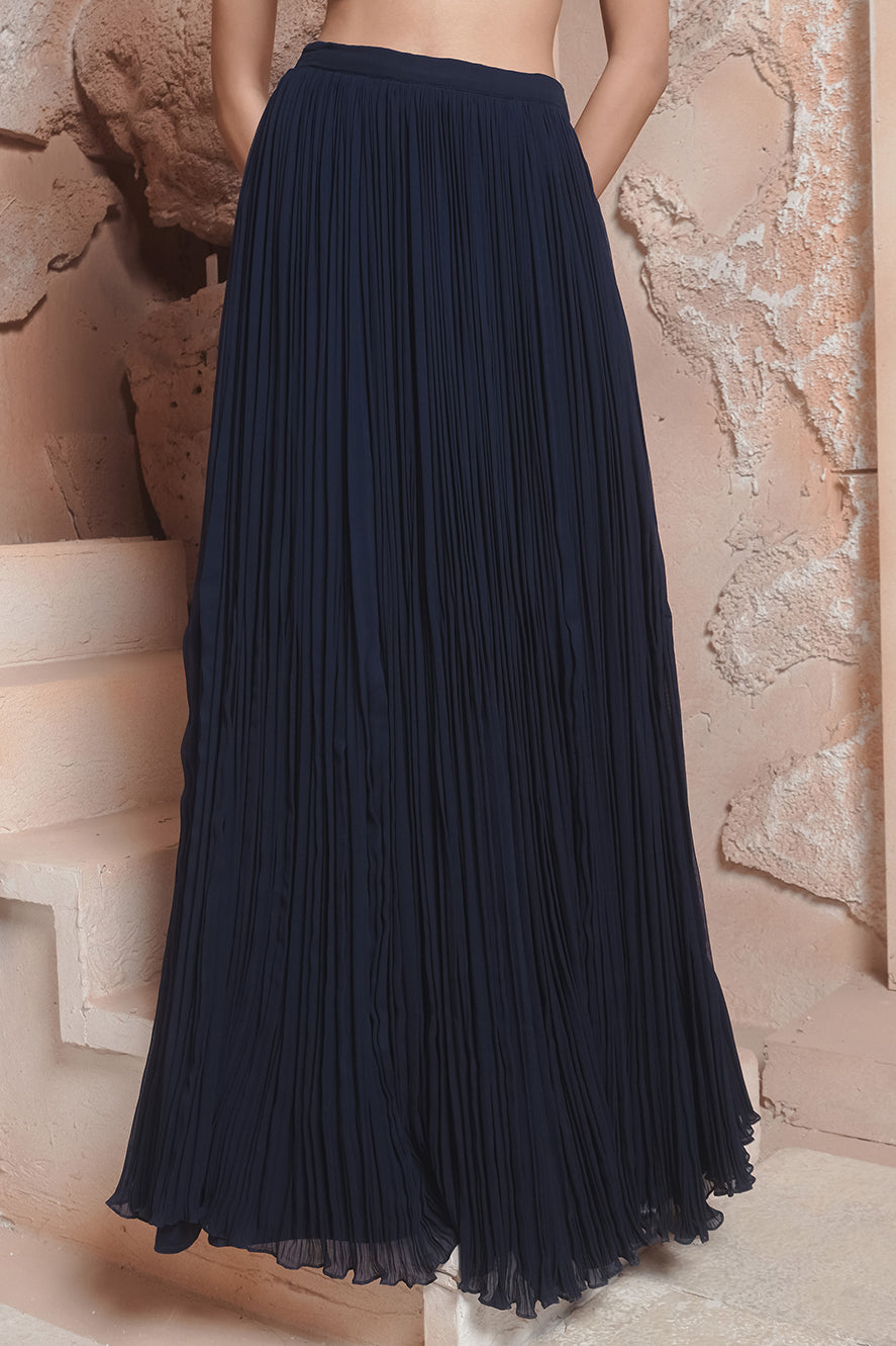 NAVY SKIRT SET