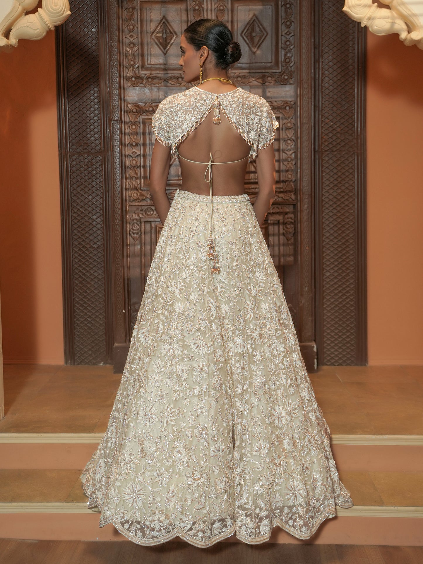 IVORY BRIDAL LEHENGA