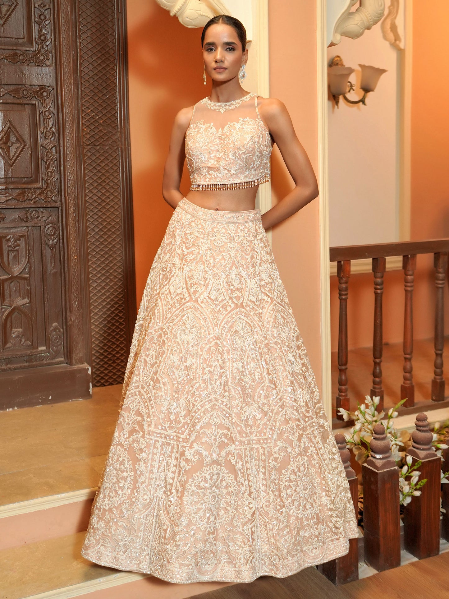 NUDE BRIDAL LEHENGA