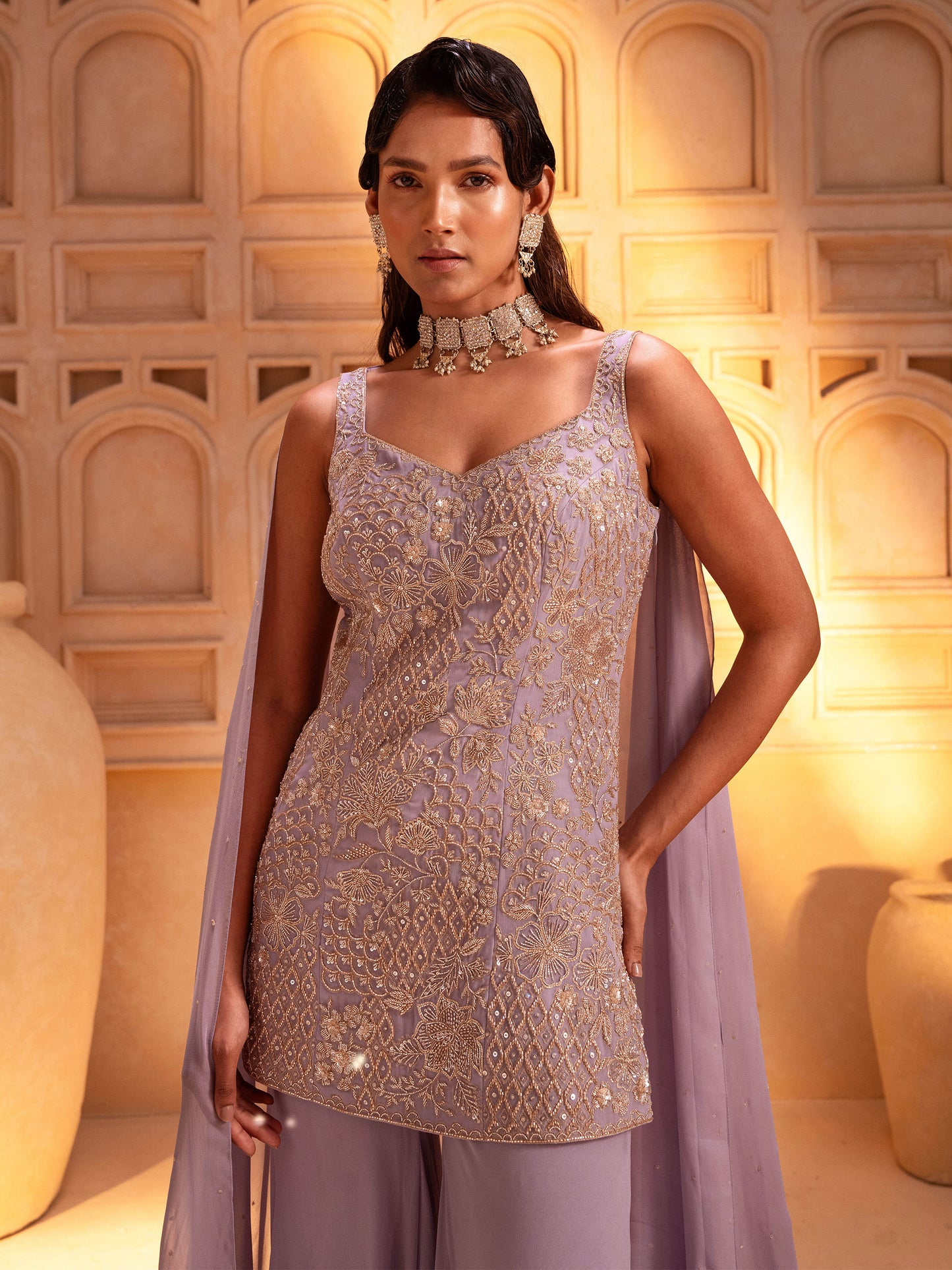 LILAC KURTI SET