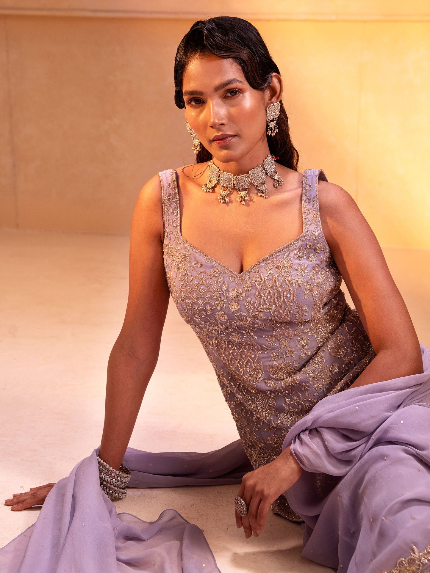 LILAC KURTI SET