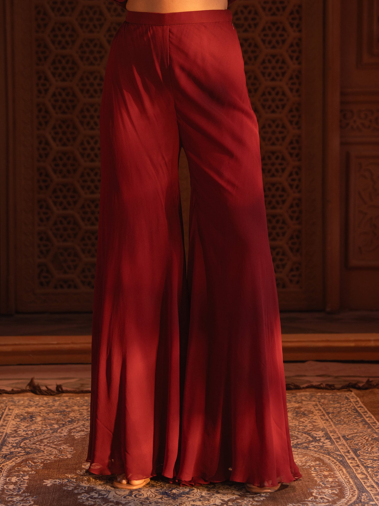 MAROON JACKET SET