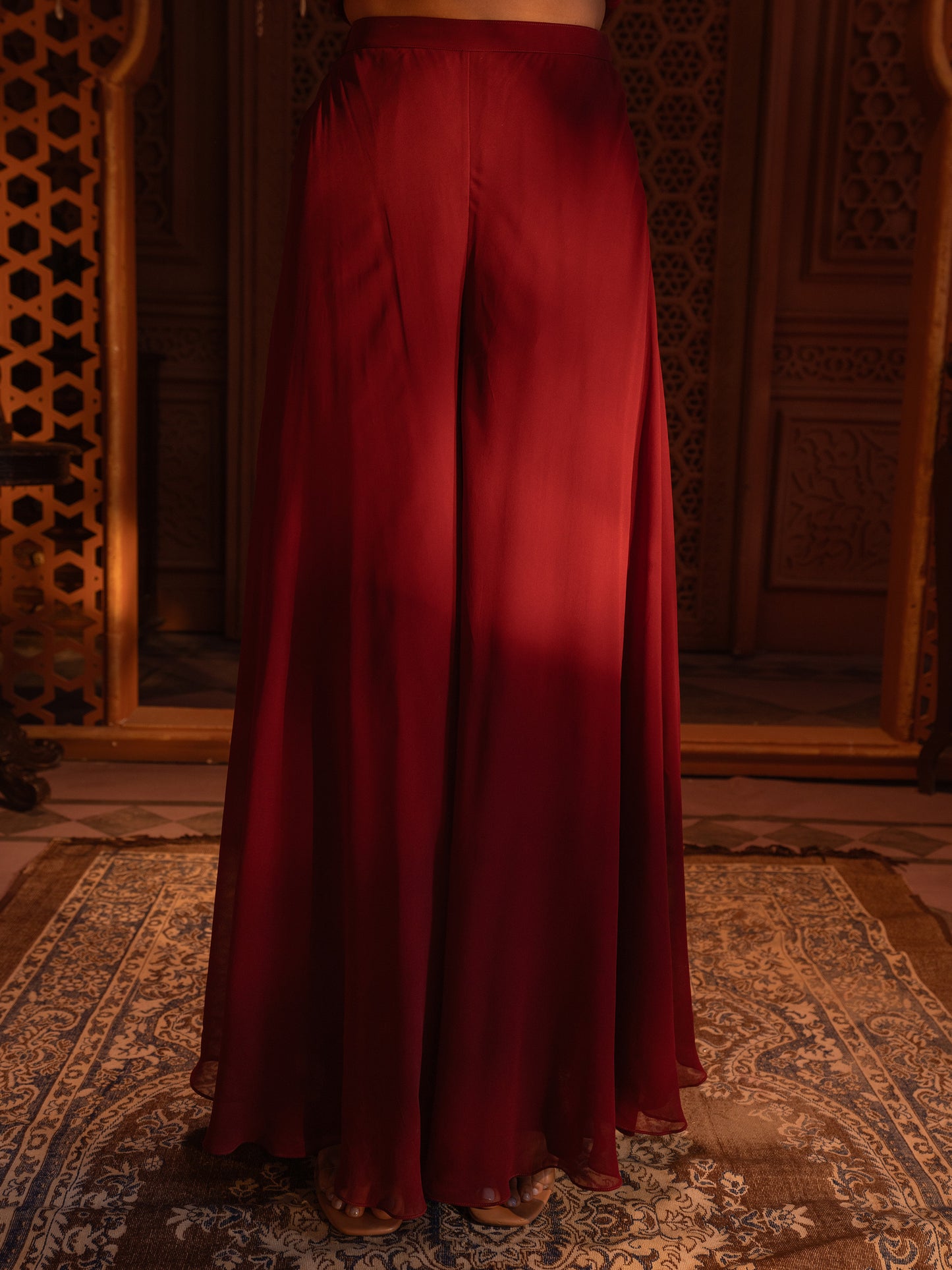 MAROON KURTI SET