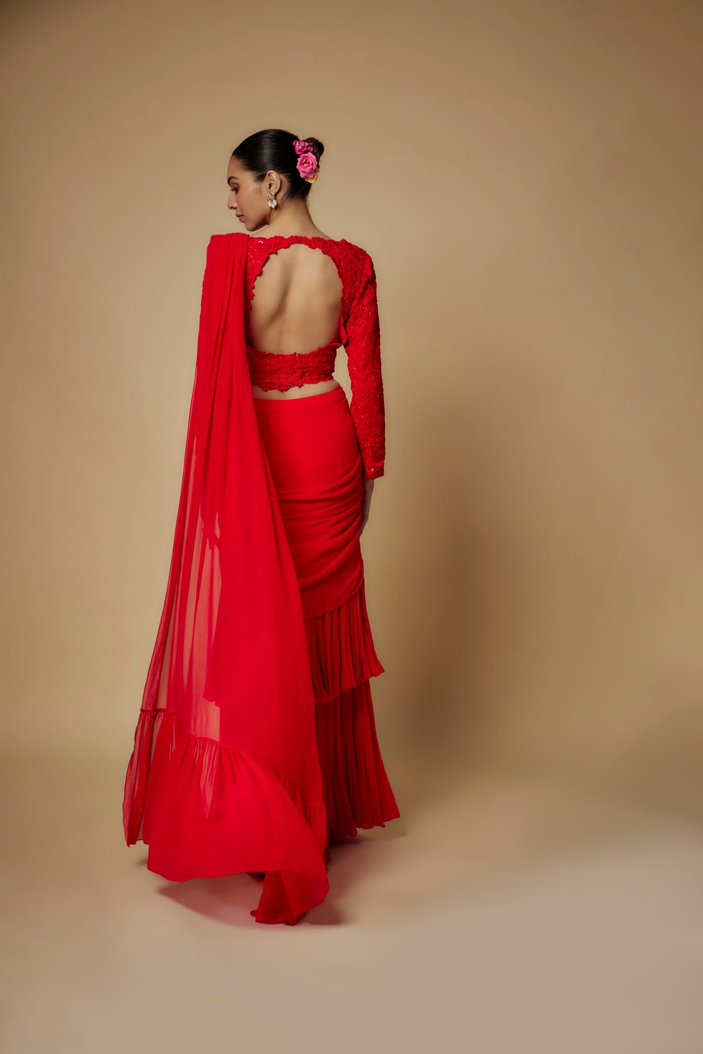 RED SAREE
