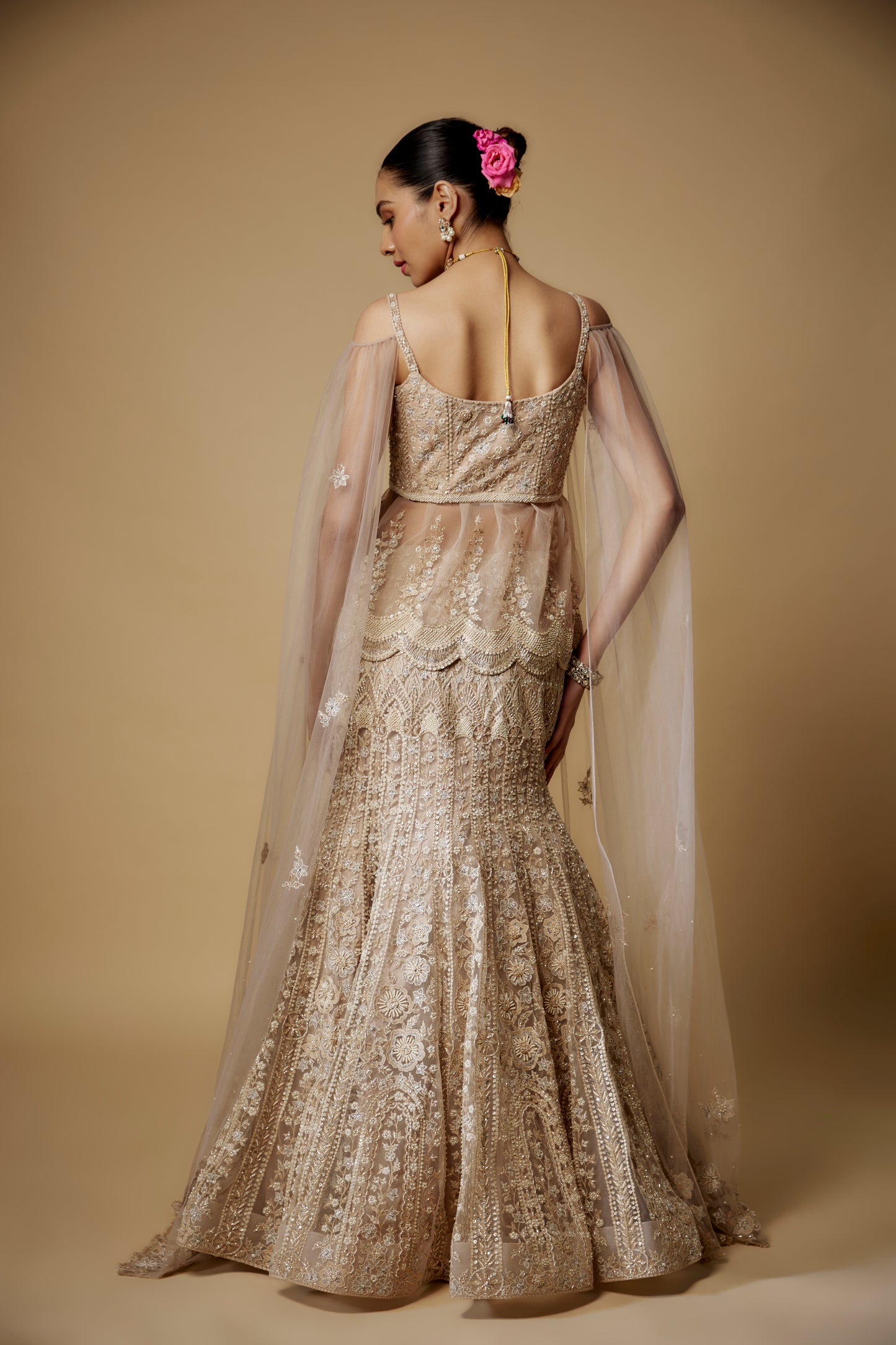 BEIGE LEHENGA SET