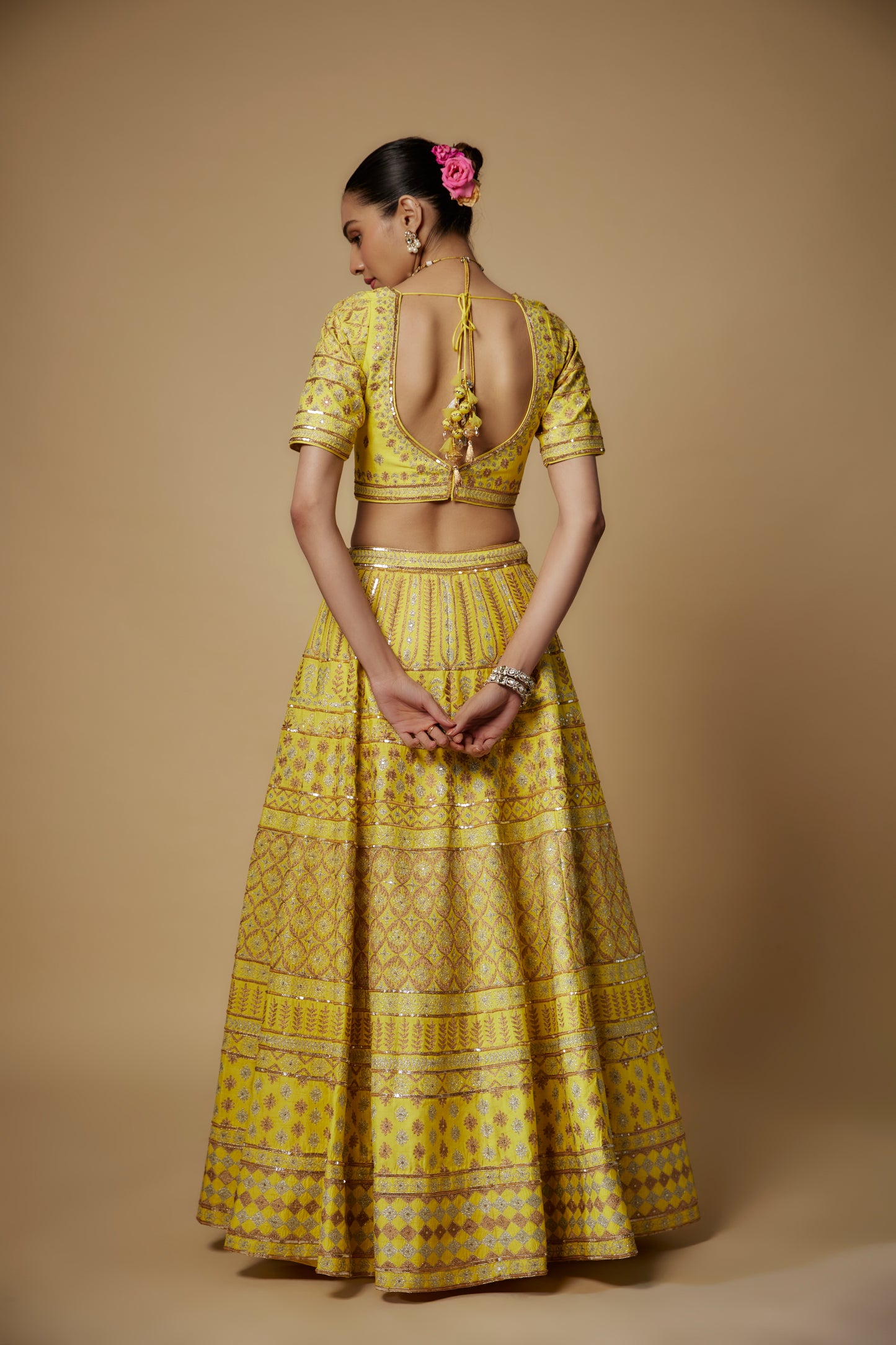 YELLOW LEHENGA SET