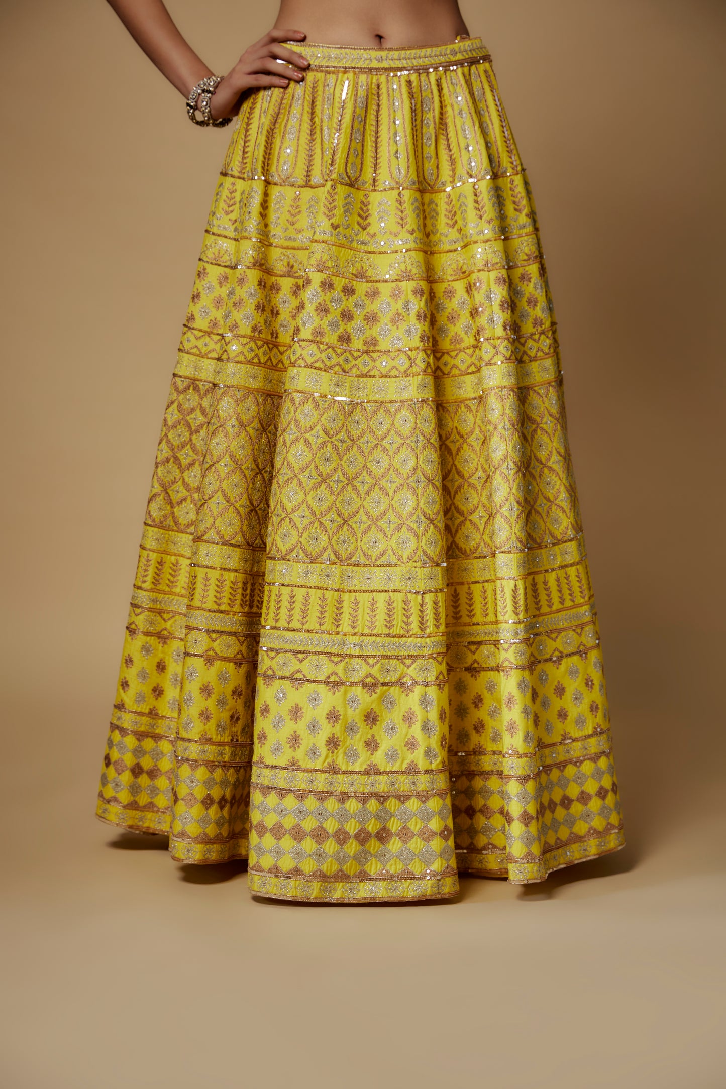 YELLOW LEHENGA SET