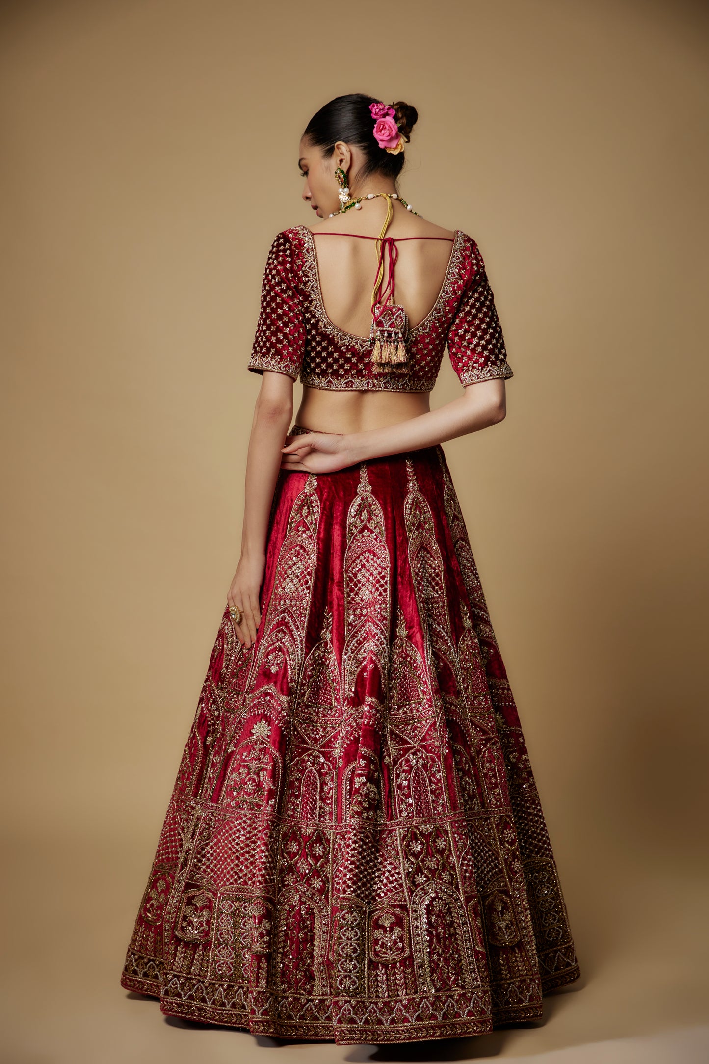 MAROON LEHENGA SET
