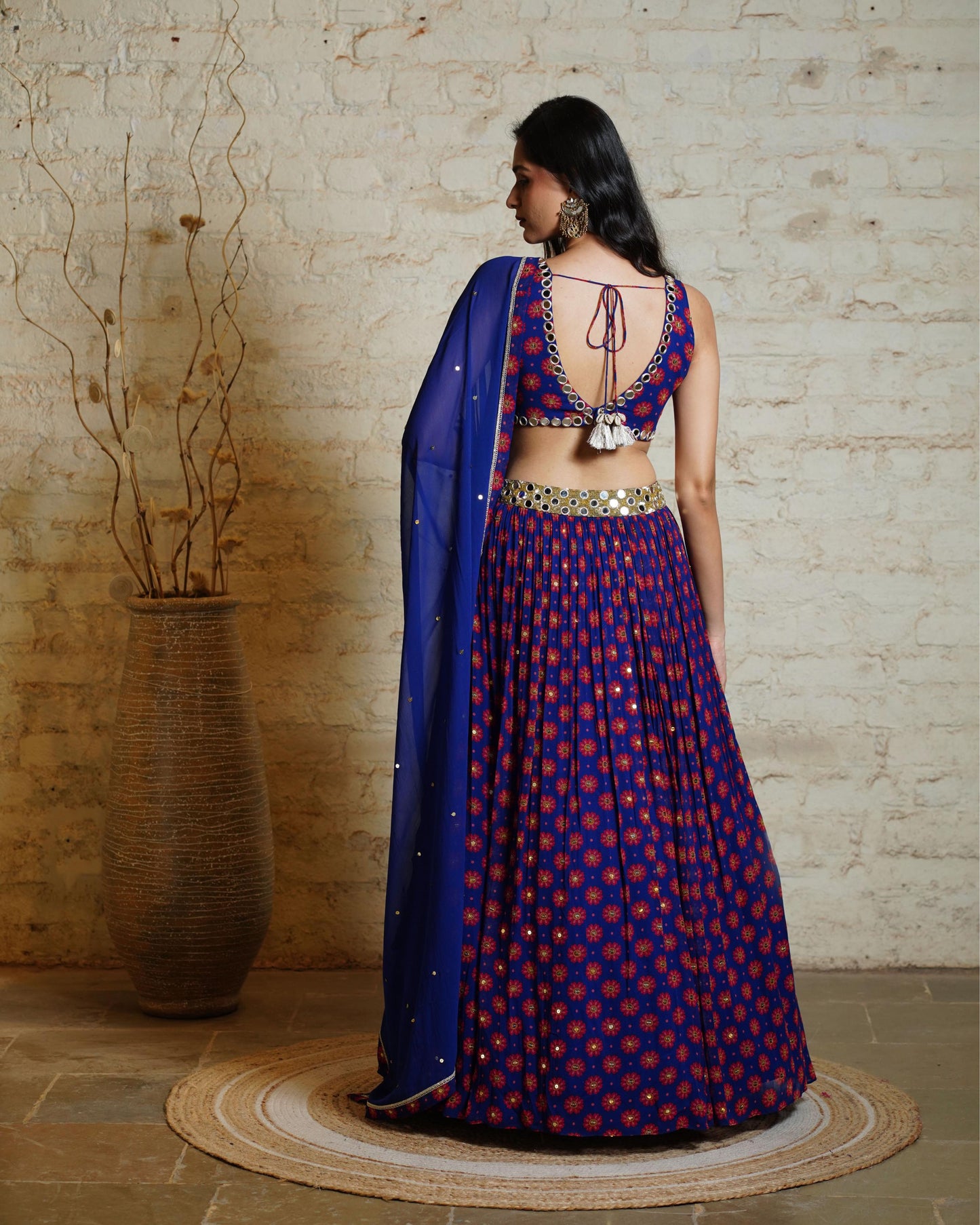 MIRA BLUE LEHENGA & BLOUSE & DUPATTA