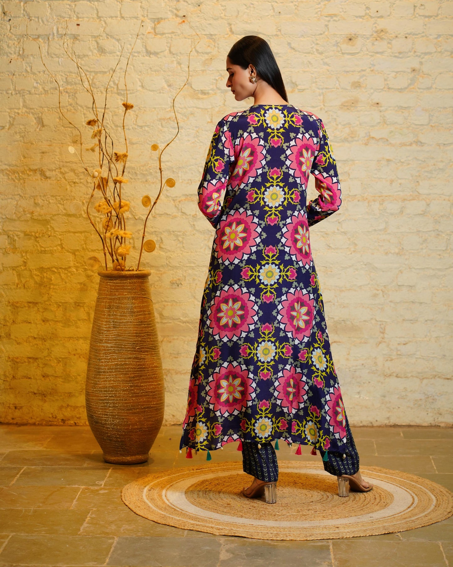 MISU SAMARA NAVY BLUE KURTA & PANT