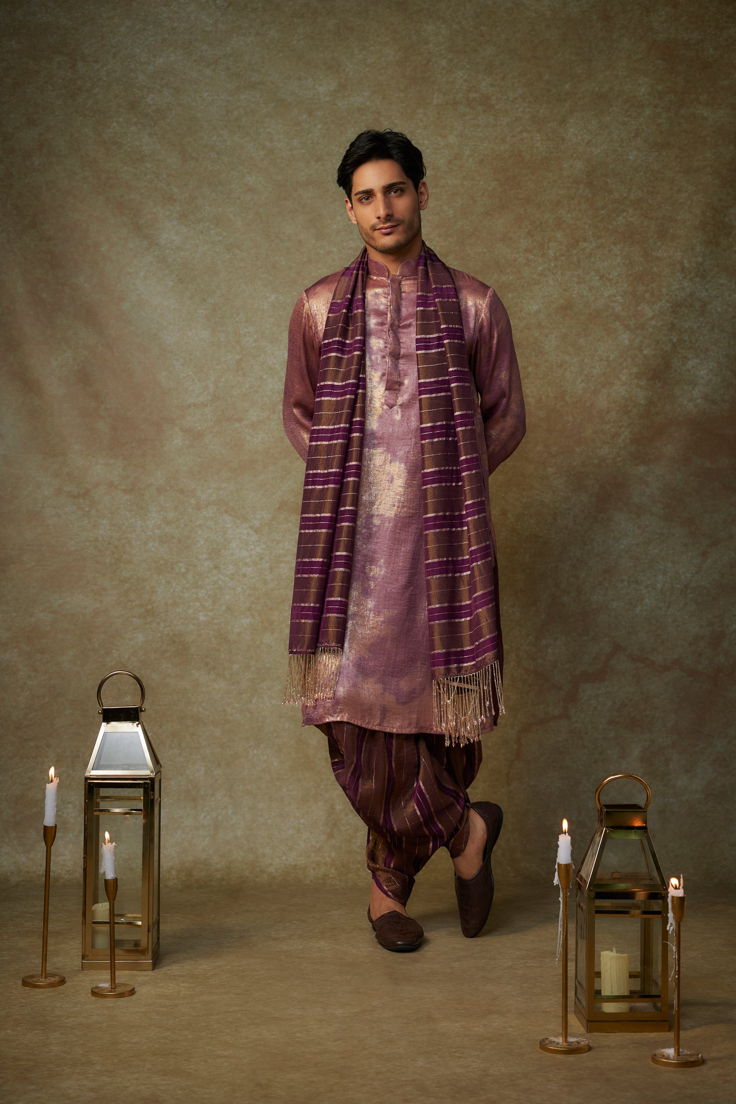 WINE KURTA SET