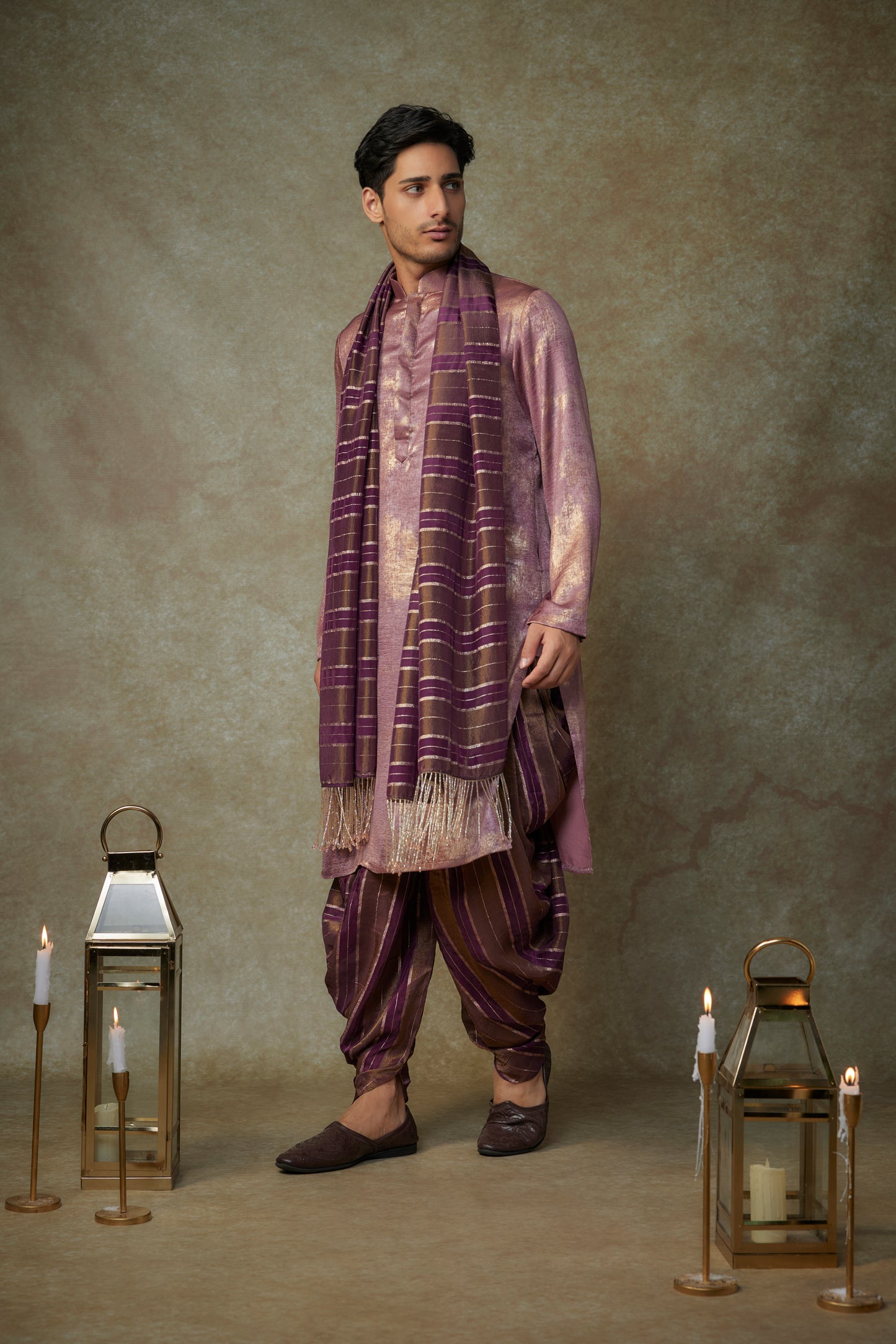 WINE KURTA SET