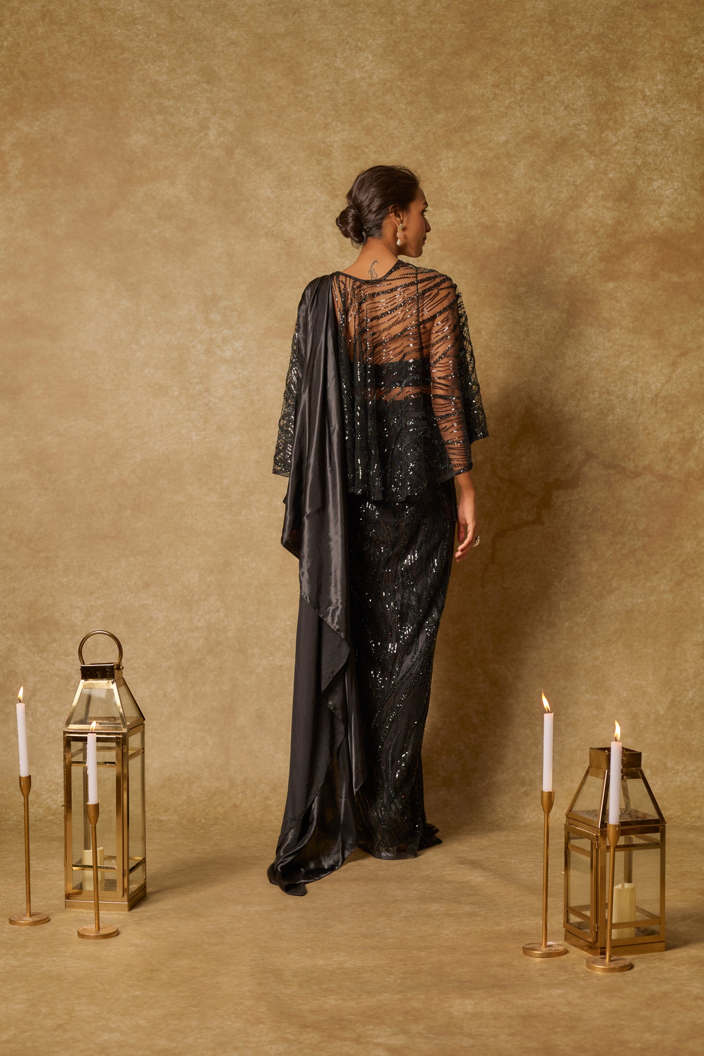 BLACK SAREE