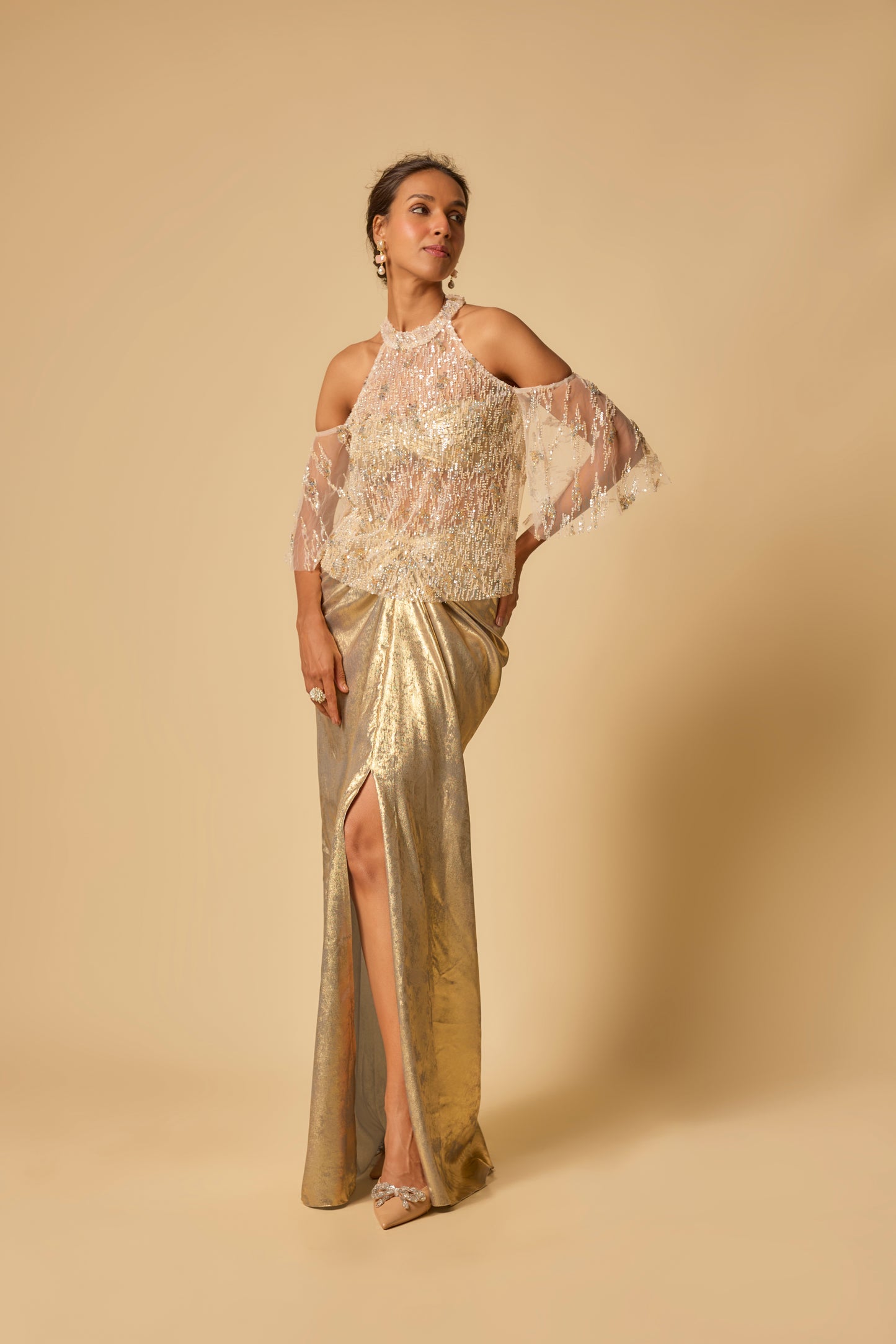 GOLGEN SKIRT SET